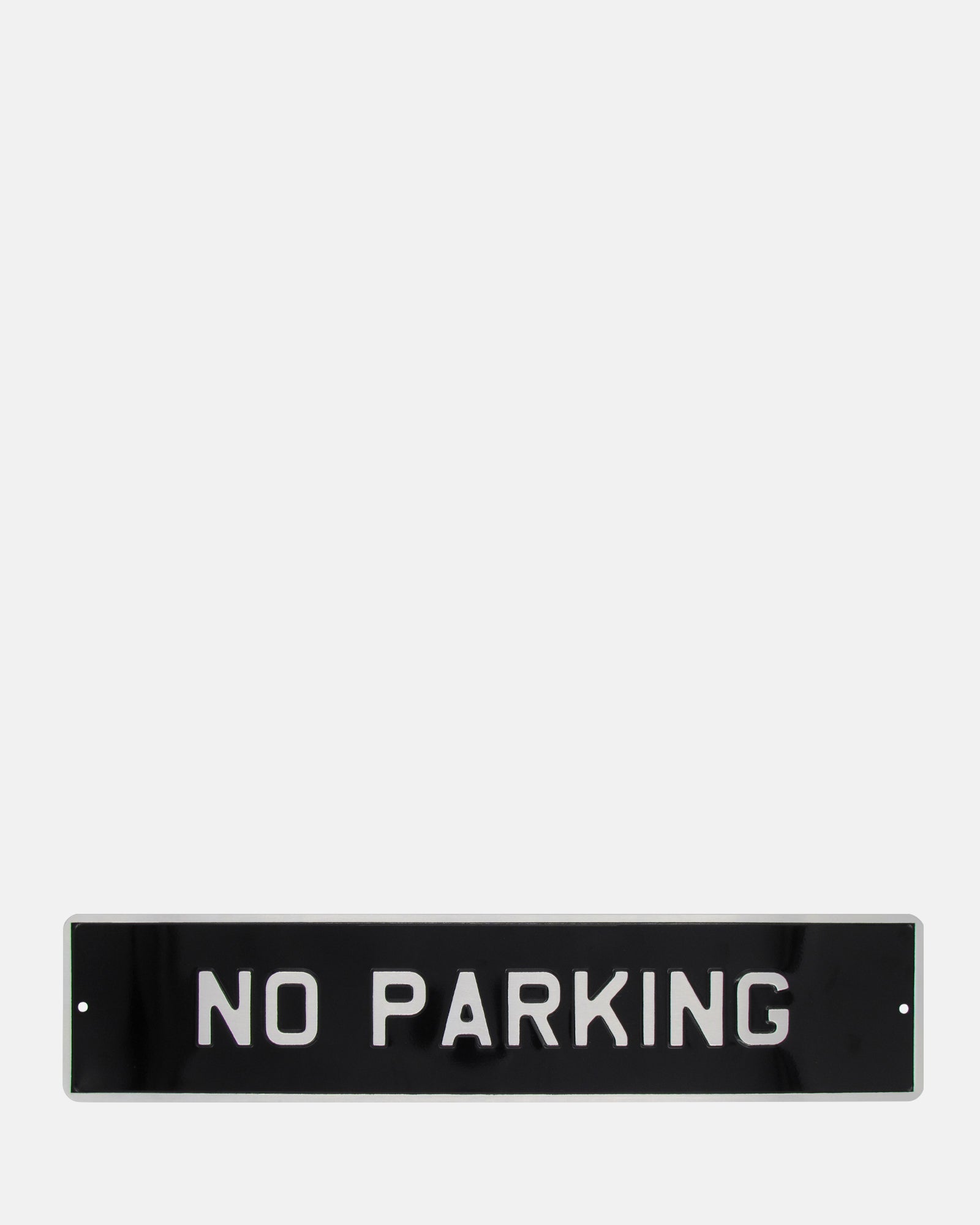 No Parking Enamel Sign - Black - BRIT LOCKER