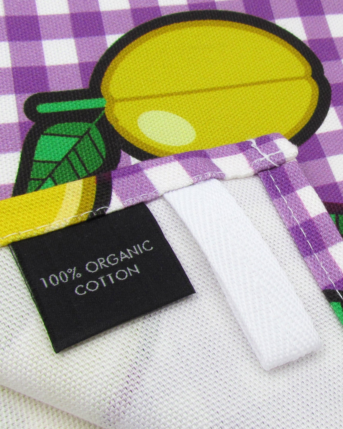 Organic Cotton Tea Towel - Plums - BRIT LOCKER