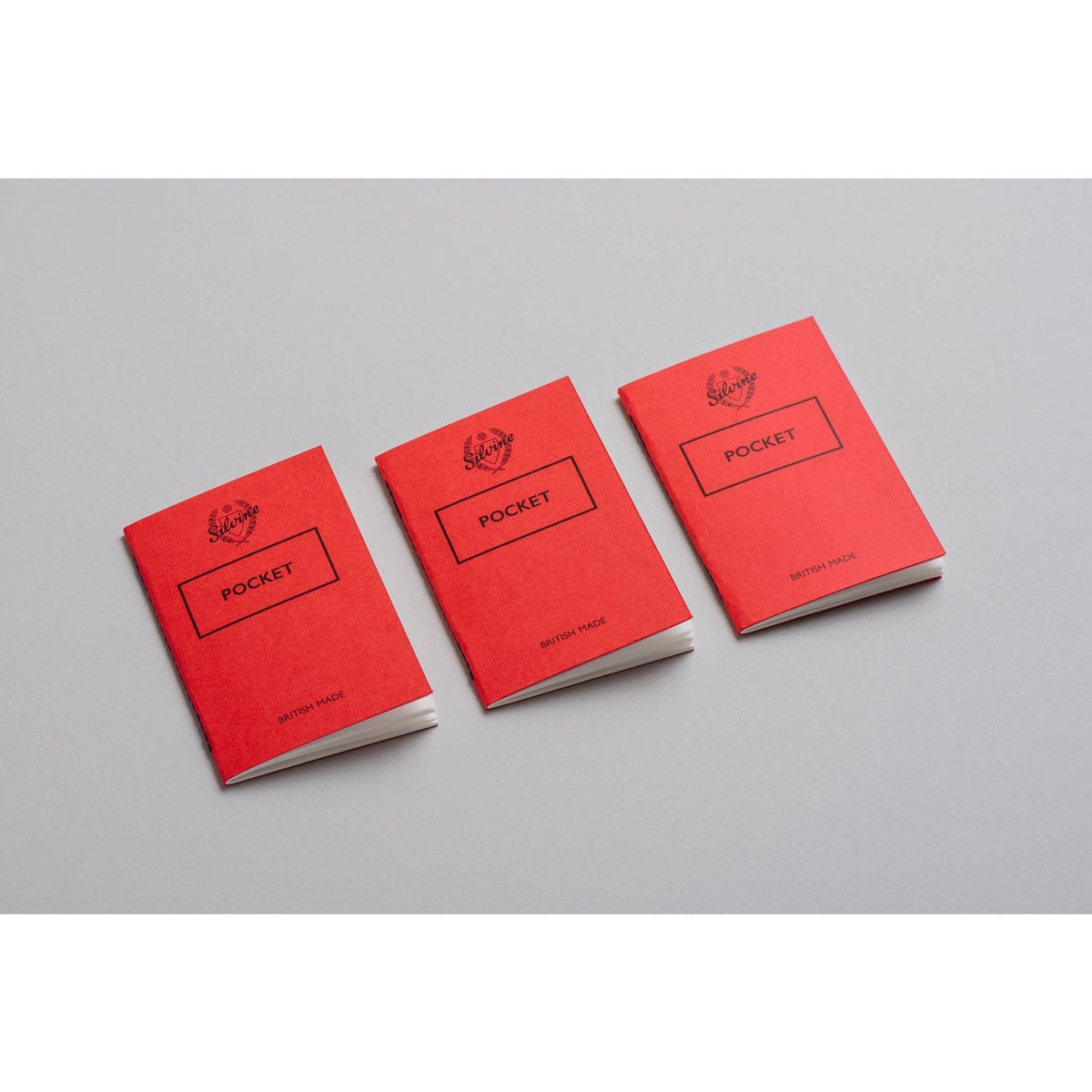 Silvine Originals Pocket Notebook - Plain Pages - Pack of 3 - BRIT LOCKER