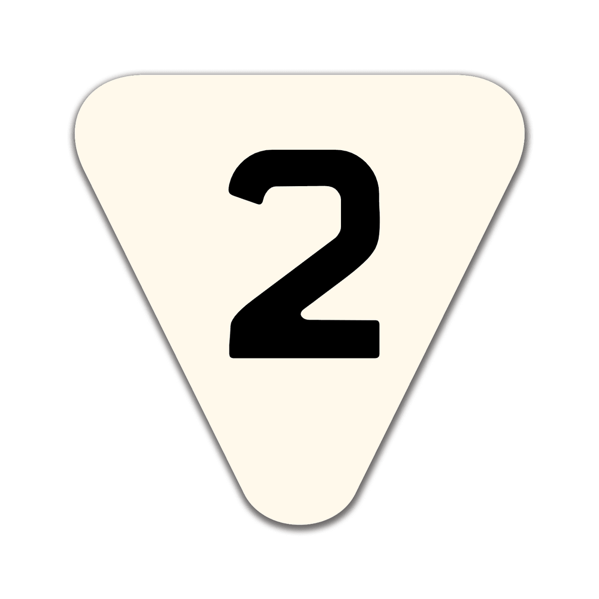 Custom Enamel Triangle Sign (4 ¼ x 4 ¼ inch)