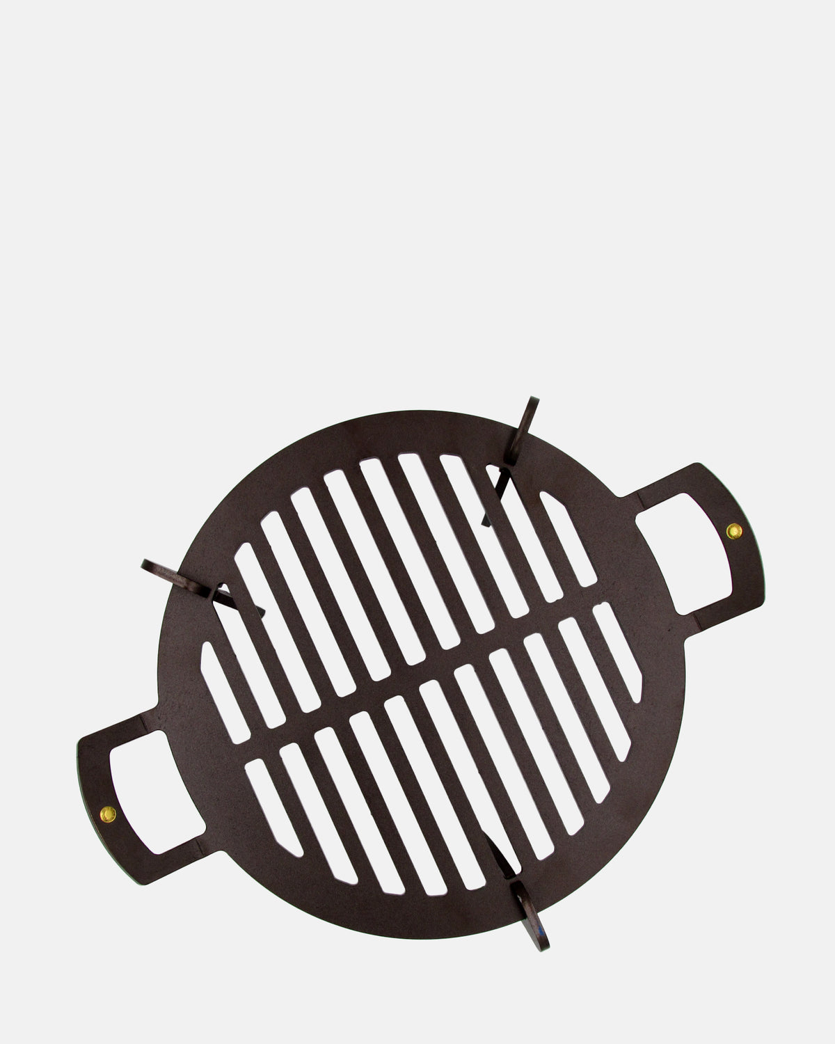 Black Iron 12 inch barbecue plate with short legs