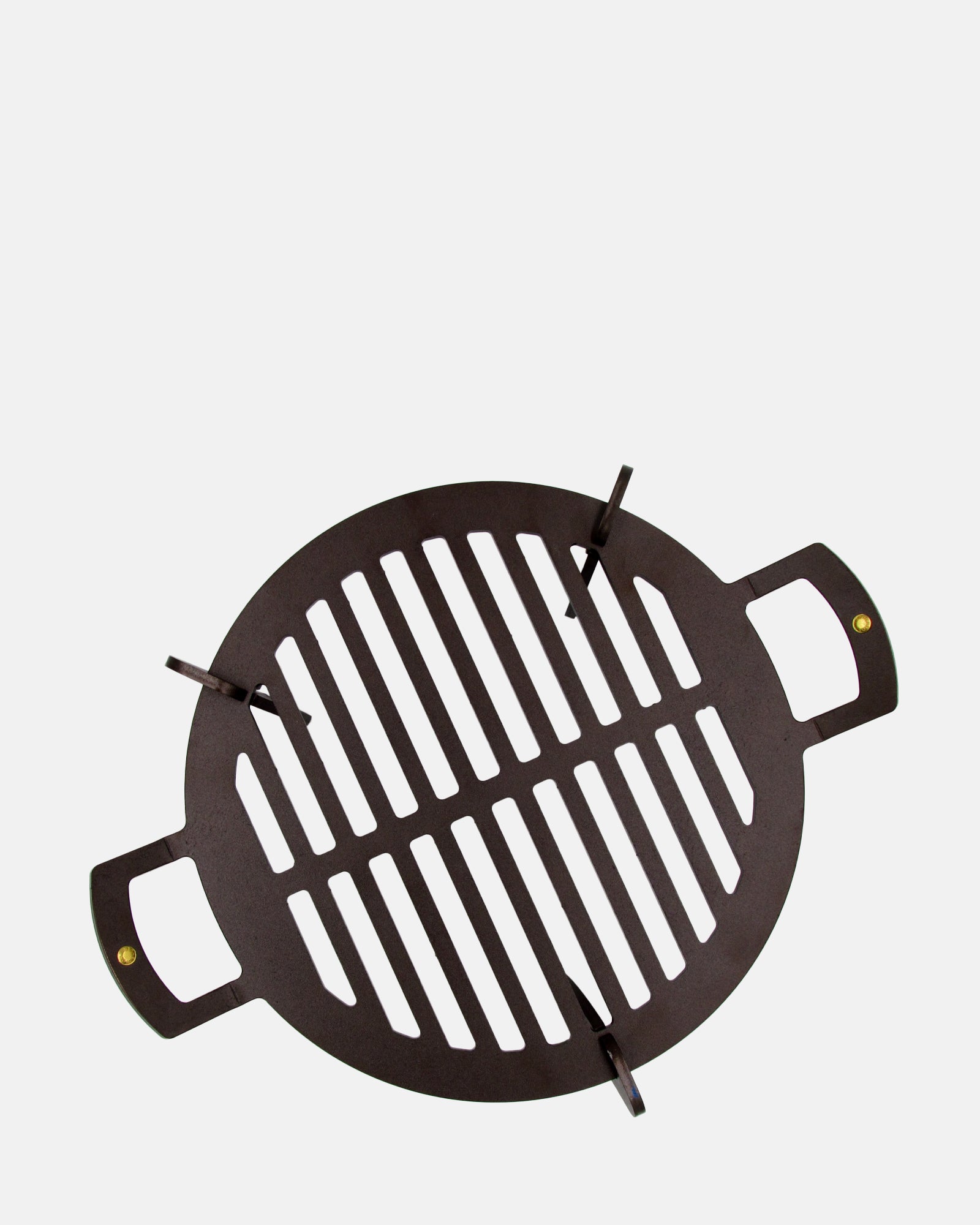 Black Iron 12 inch barbecue plate with short legs - BRIT LOCKER