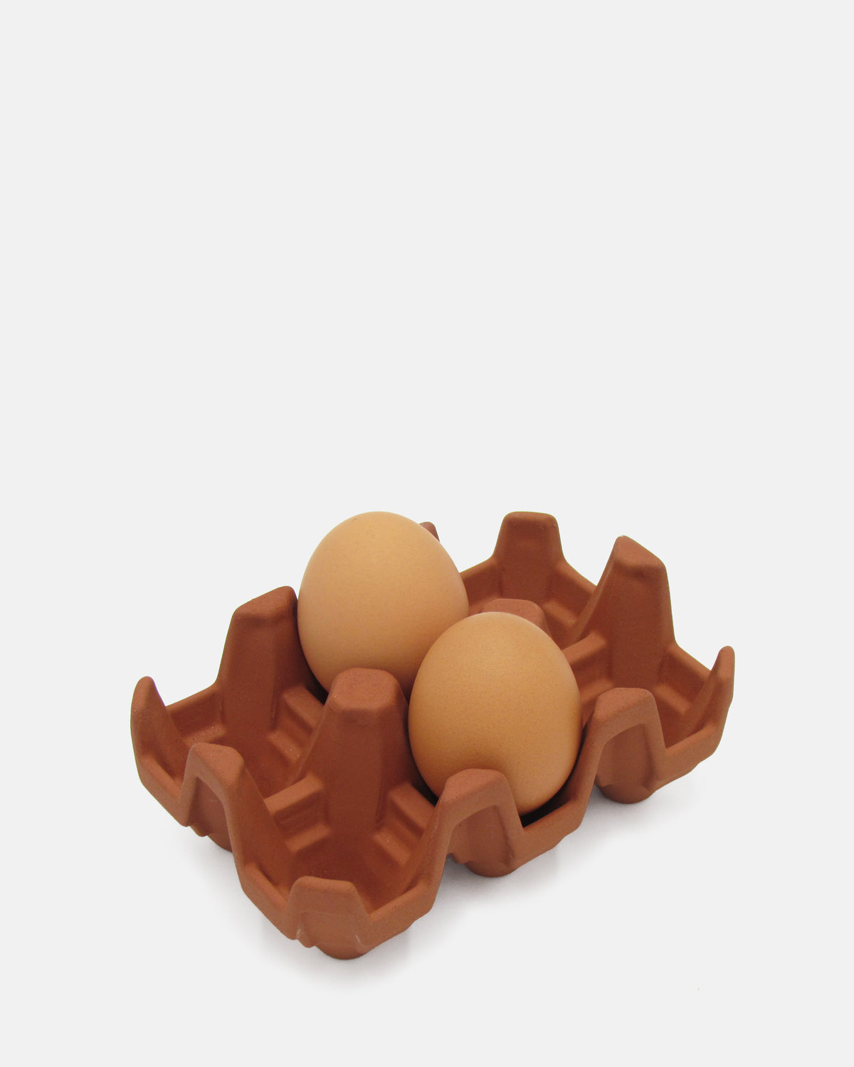 Terracotta 6 egg holder - Natural