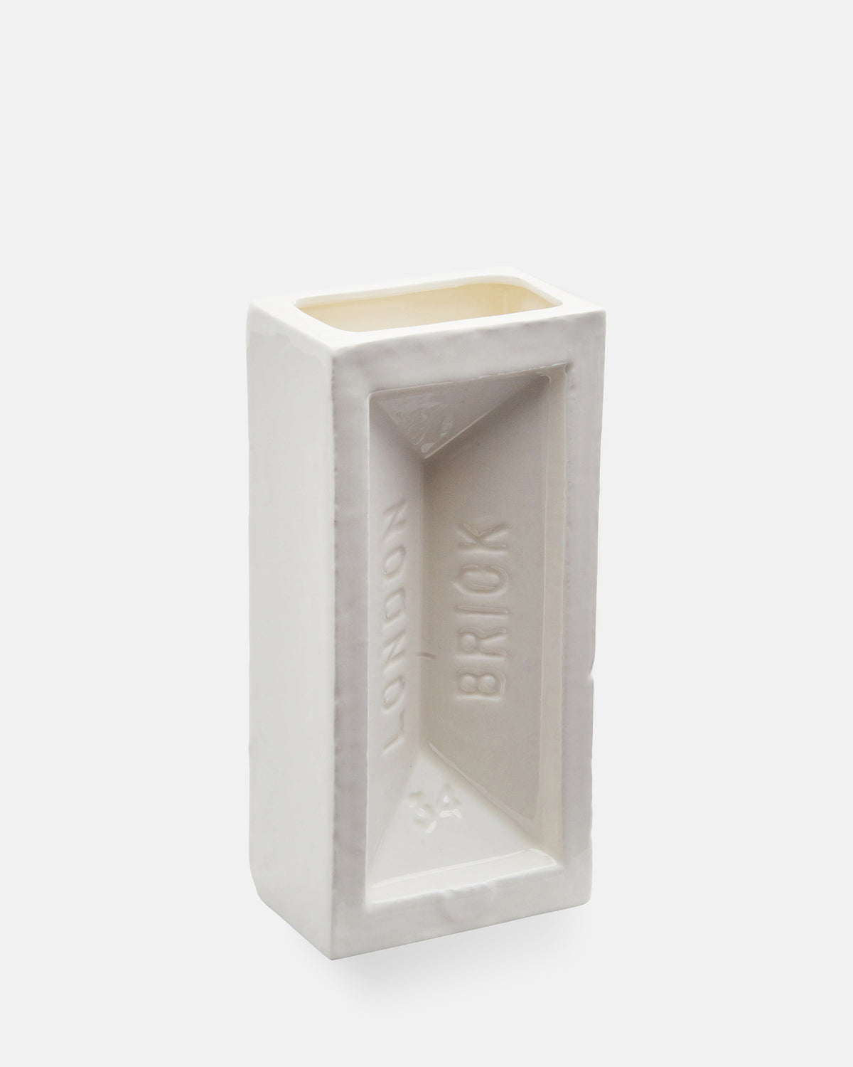 London Brick Vase - White