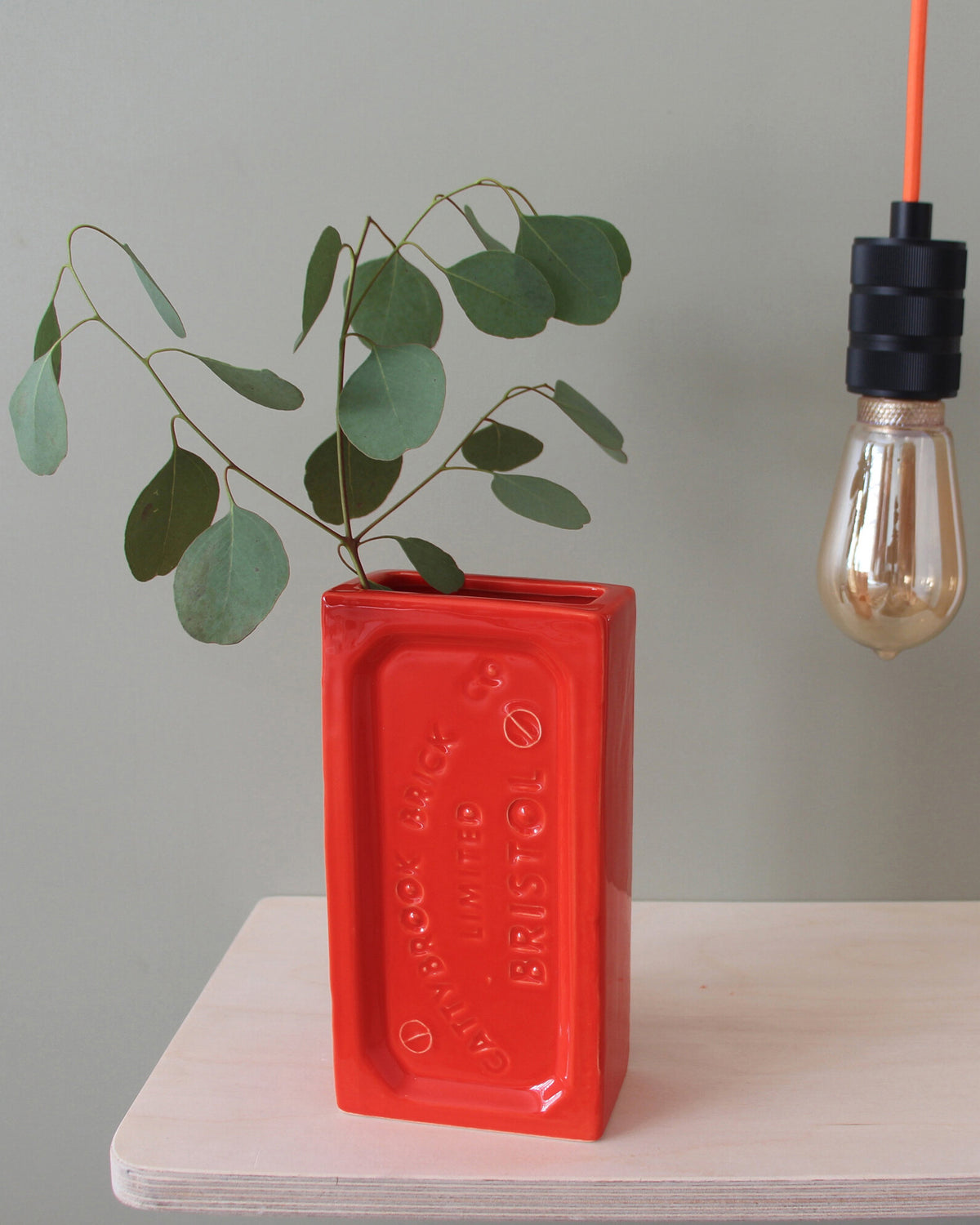 Bristol Brick Vase - Orange