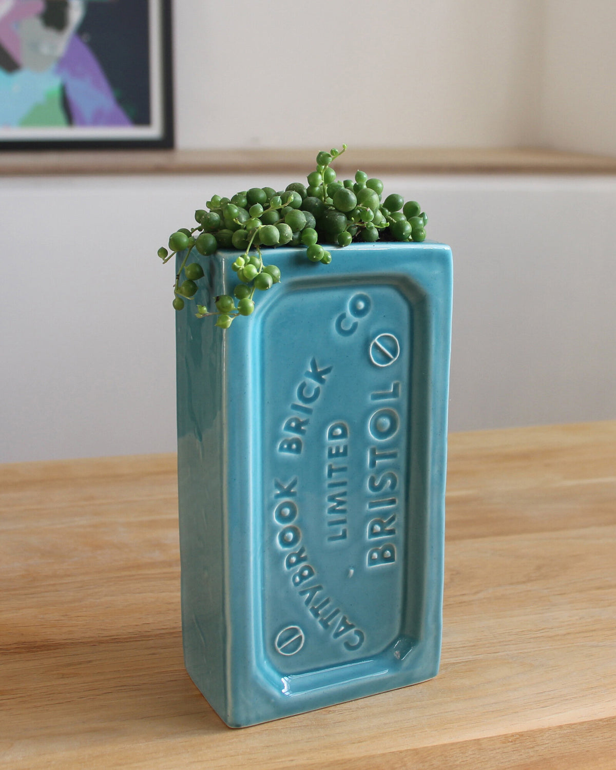 Bristol Brick Vase - Turquoise