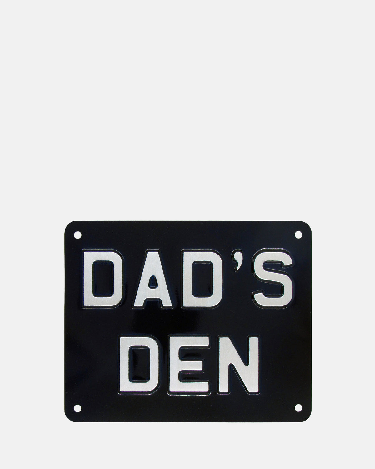 Dad&#39;s Den Enamel Sign - Black