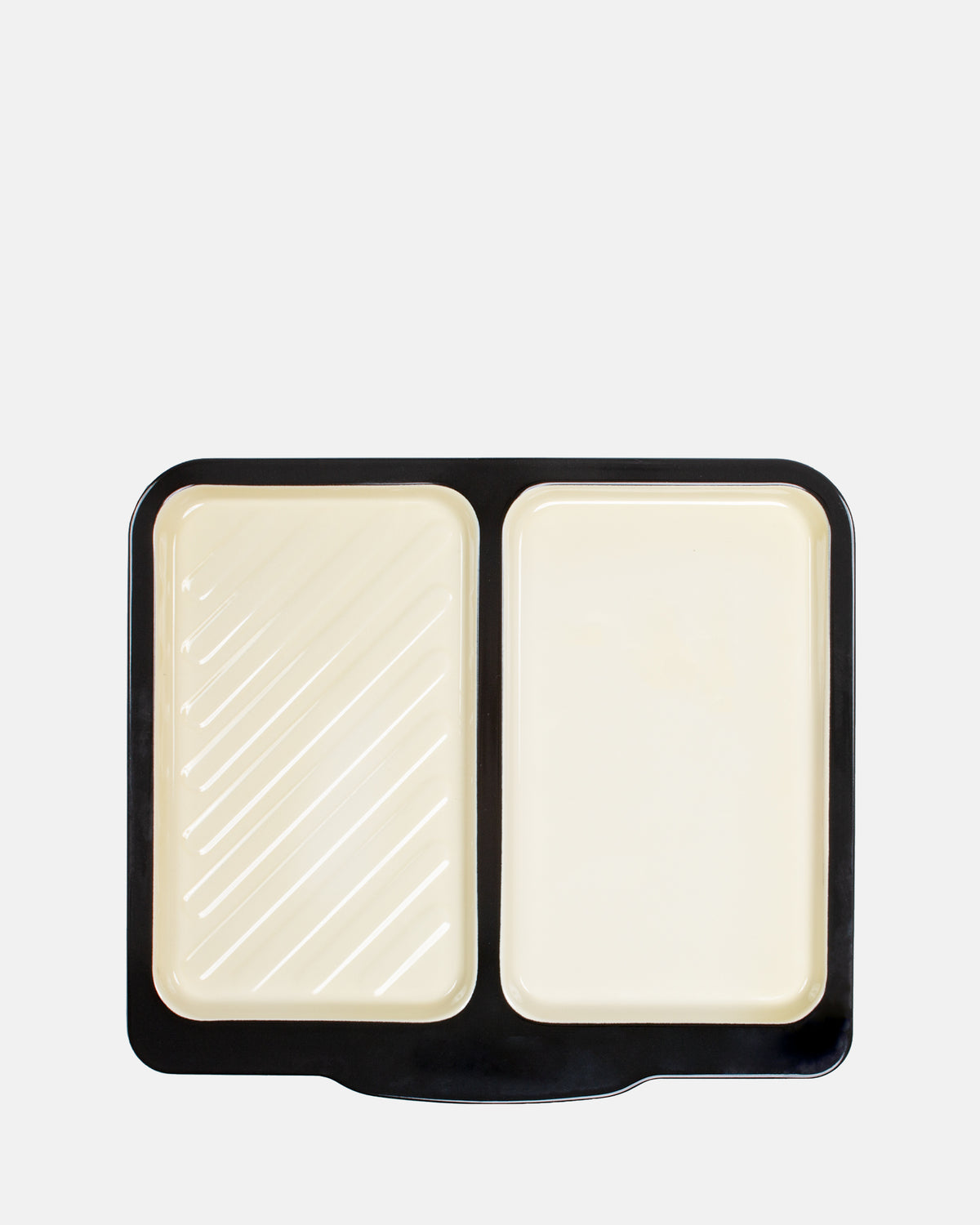 Large Enamel Dual Baking Tray