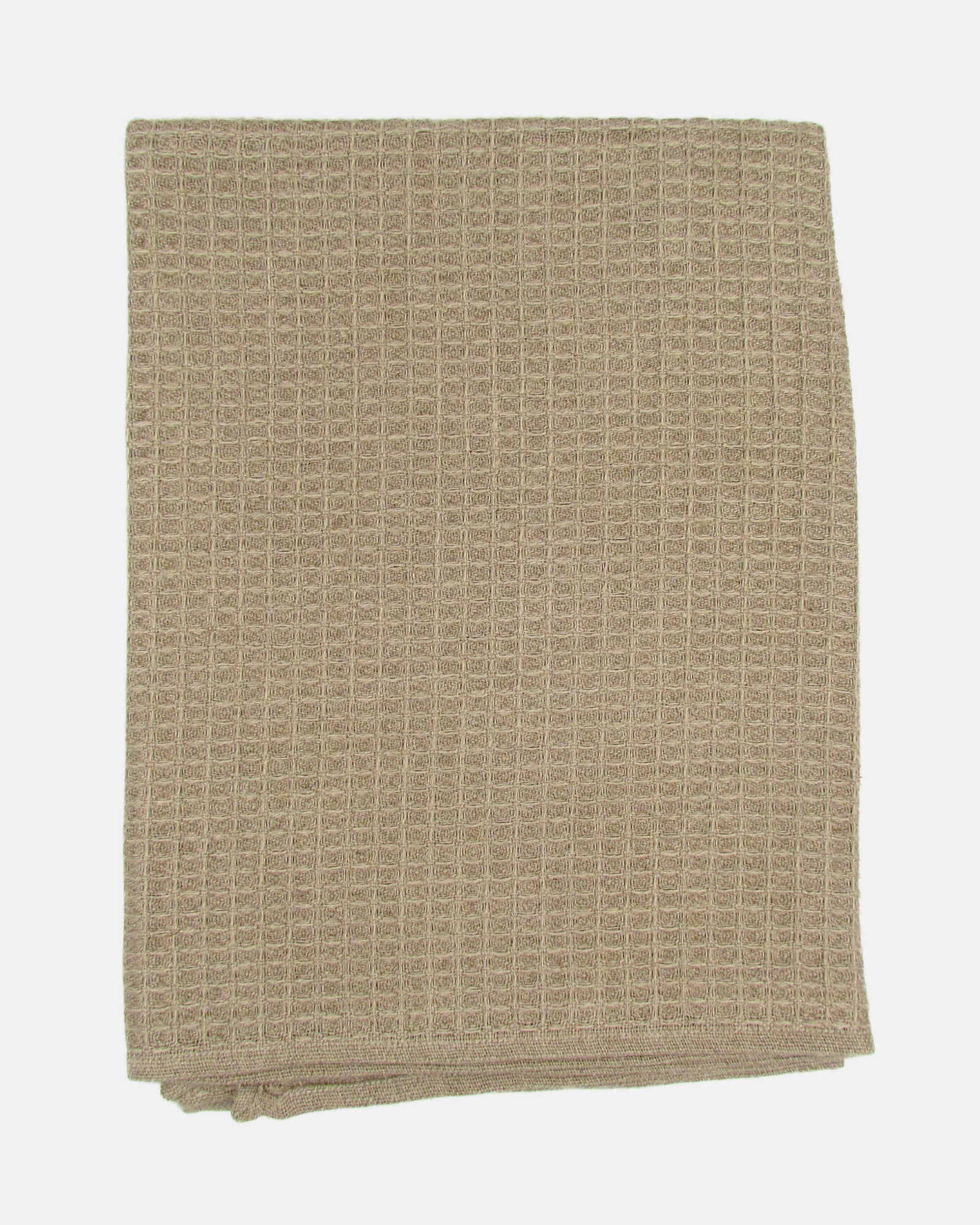 Linen Waffle Bath Towel - Flax - BRIT LOCKER