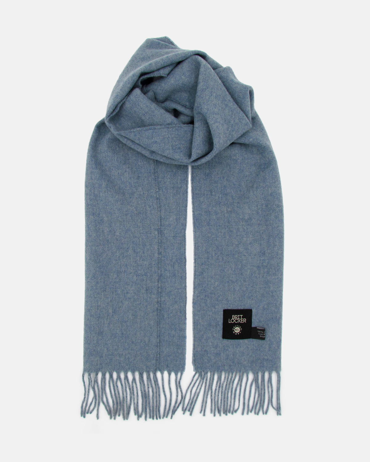 Lambswool Scarf - Stone Blue