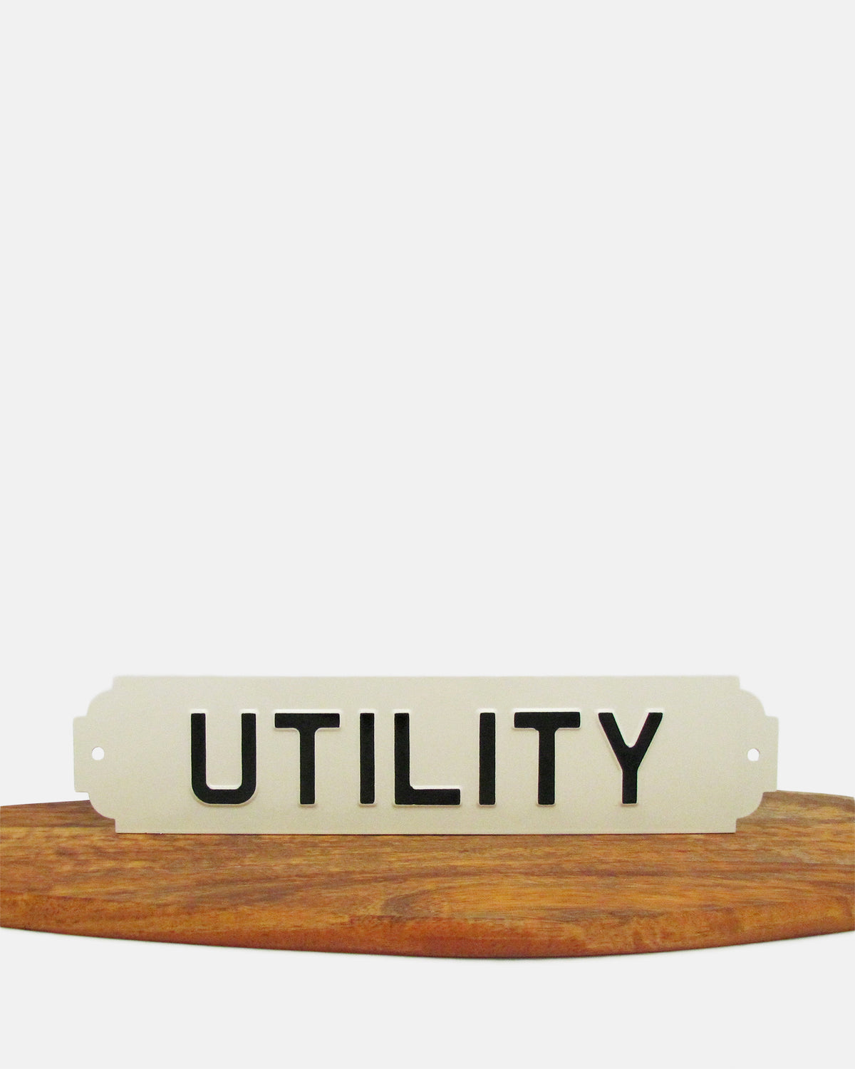 Utility Enamel Sign