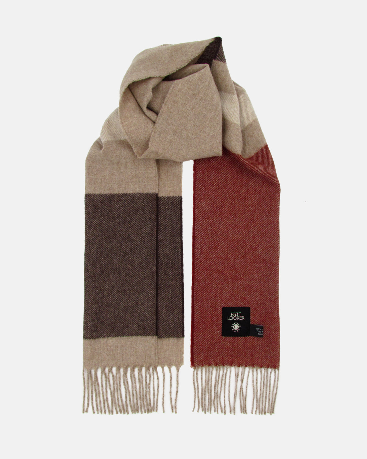Lambswool Scarf - Striped Wren