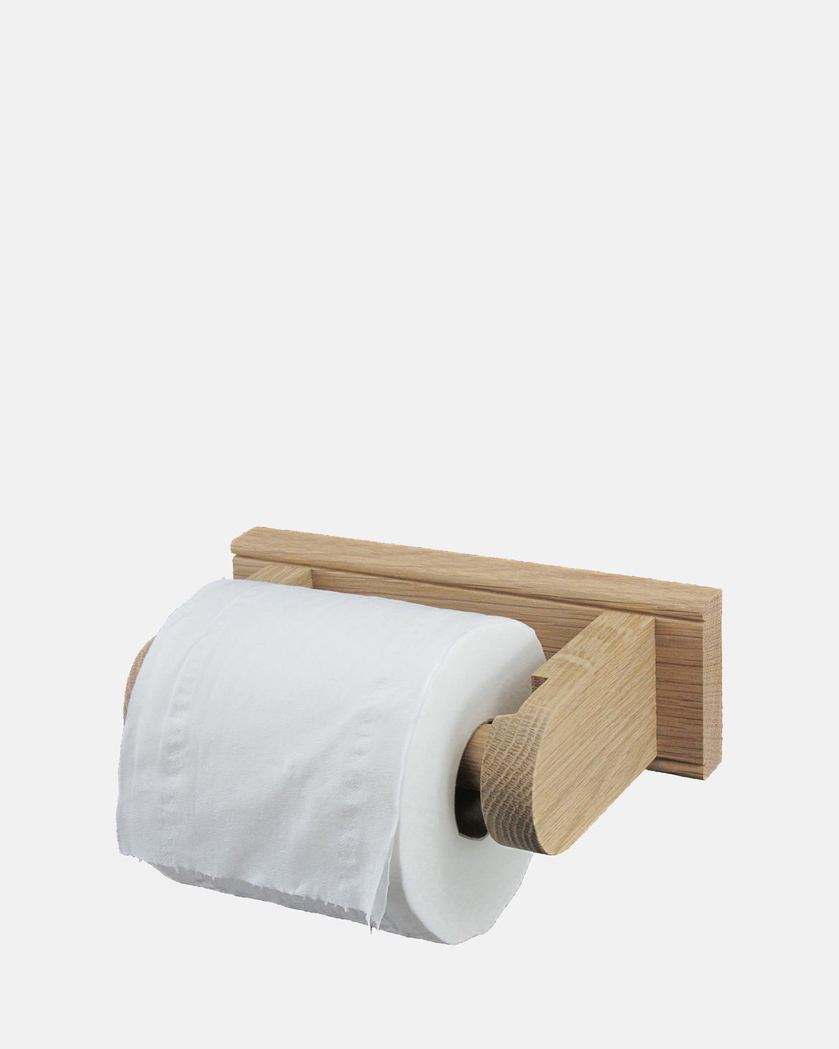 Oak Toilet Paper Holder
