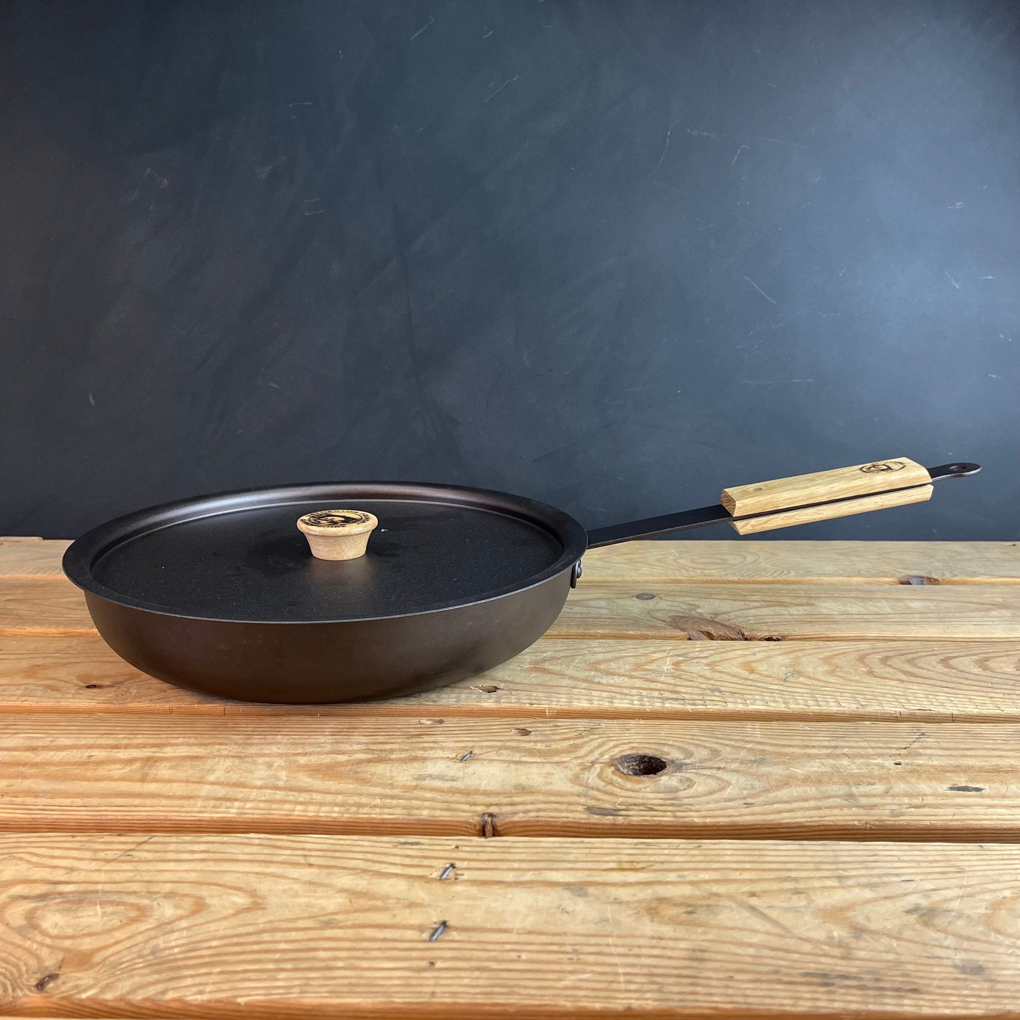 11 inch (28cm) Spun Iron Chef's Saute Pan - BRIT LOCKER