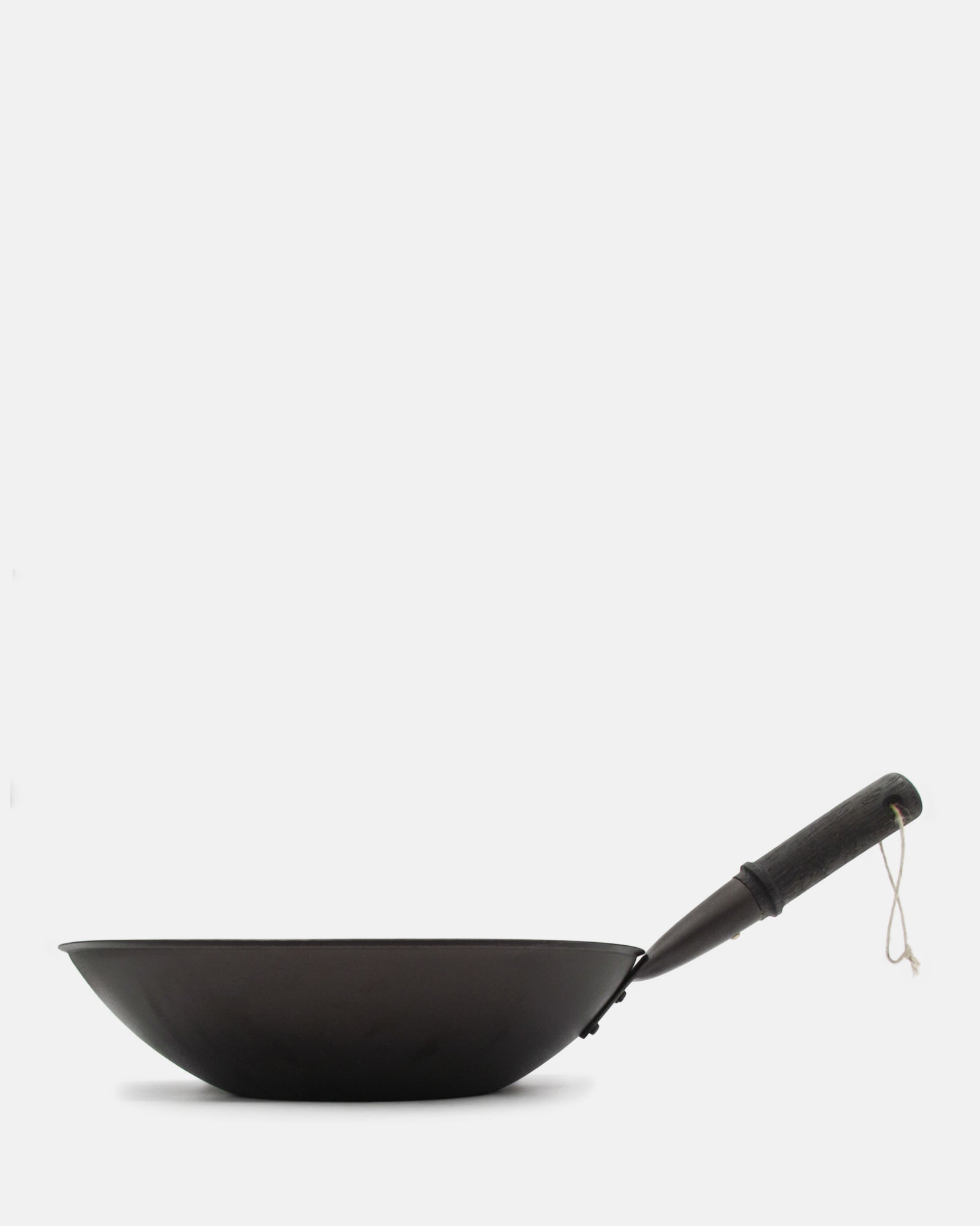 13 inch (33cm) Spun Iron Wok (Deep Black) - BRIT LOCKER