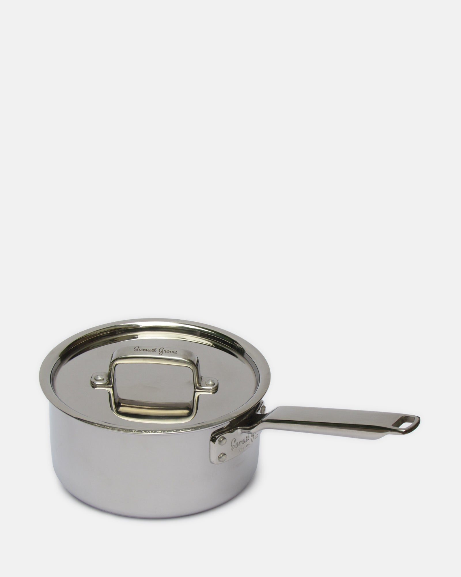 7 inch Stainless Steel Try-Ply Saucepan & Lid - BRIT LOCKER