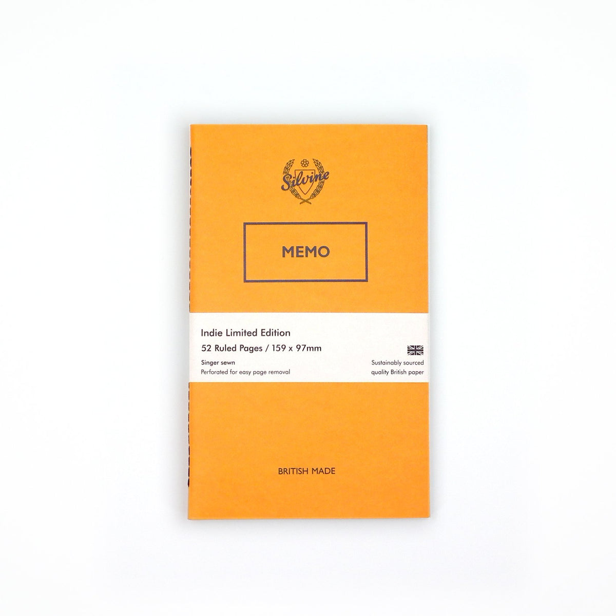 Silvine Originals Bumble Yellow Indie Edition Memo Notebook - Ruled Pages