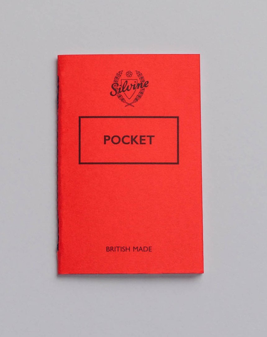 Silvine Originals Pocket Notebook - Plain Pages - Pack of 3