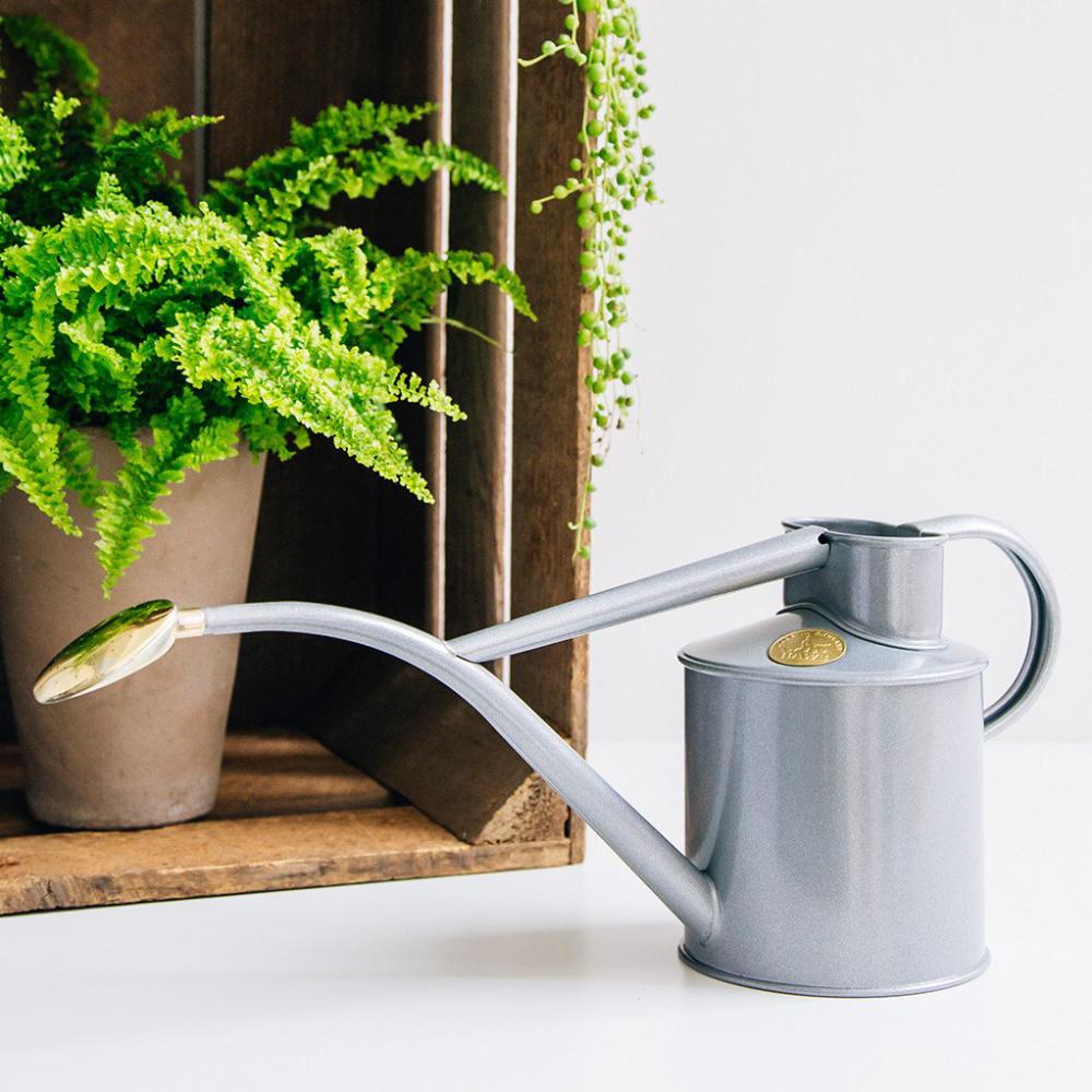 Classic Indoor Watering Can - Titanium - Made in Britain - BRIT LOCKER