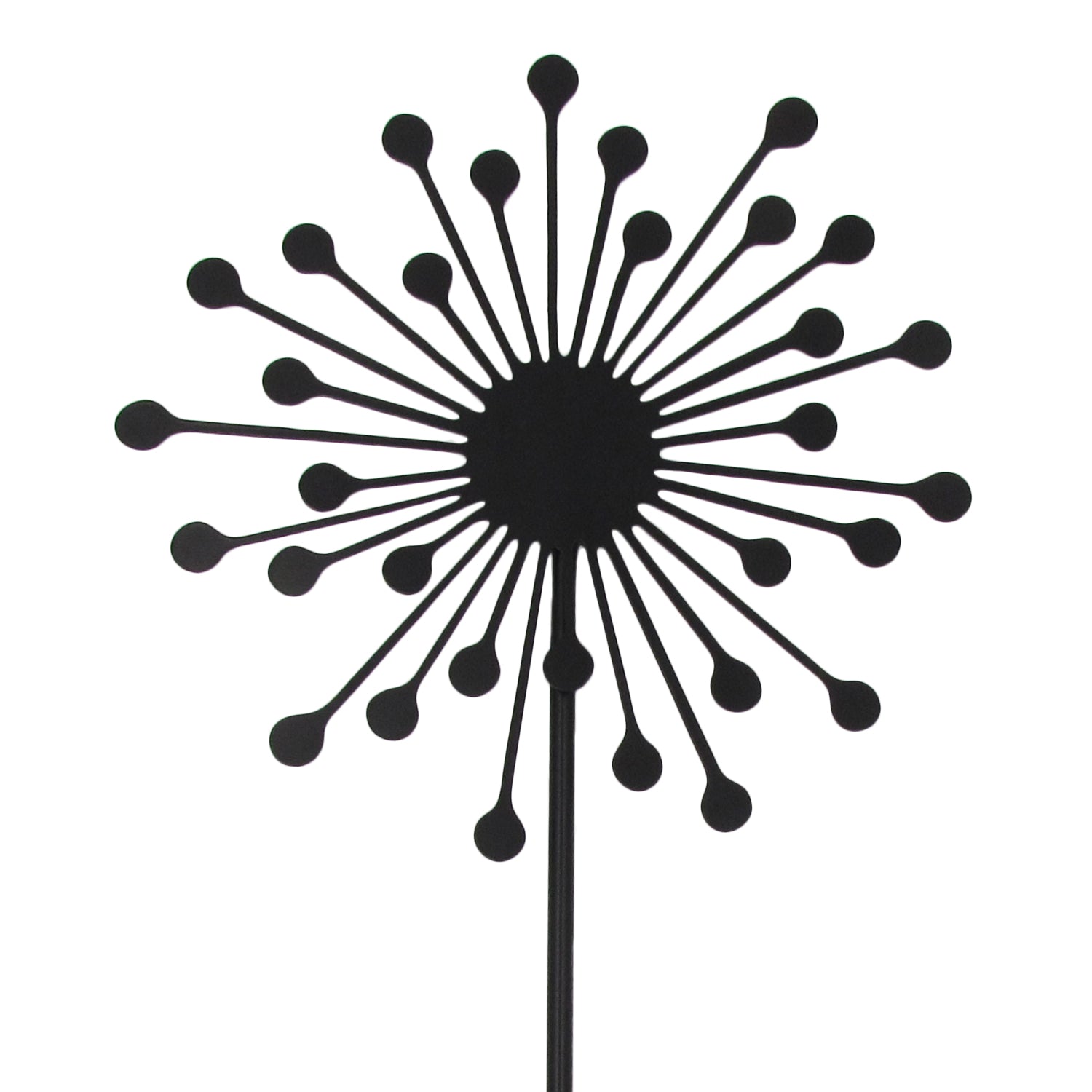 Allium Plant Stake Sculpture - Black - BRIT LOCKER
