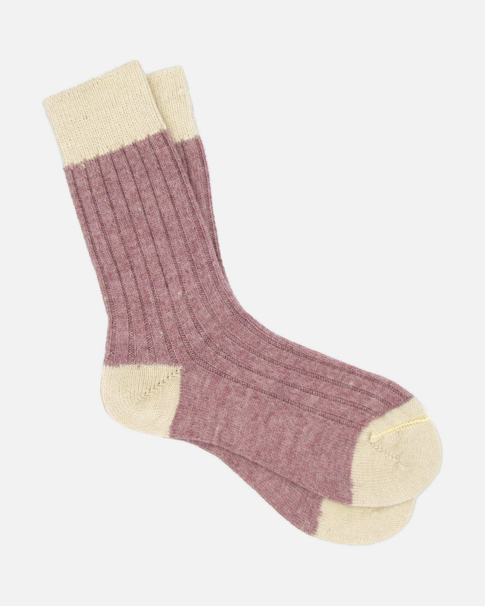 Alpaca Bed Socks - Raspberry - BRIT LOCKER