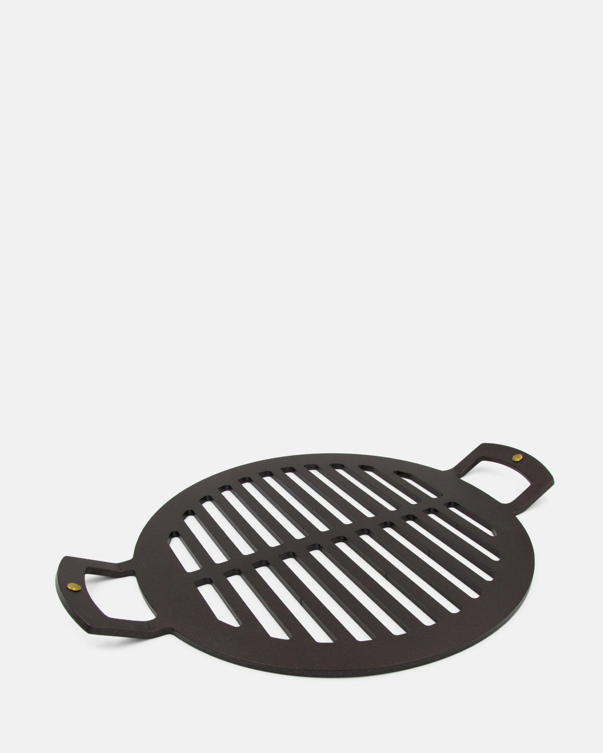 Black Iron 12 inch barbecue plate with short legs - BRIT LOCKER