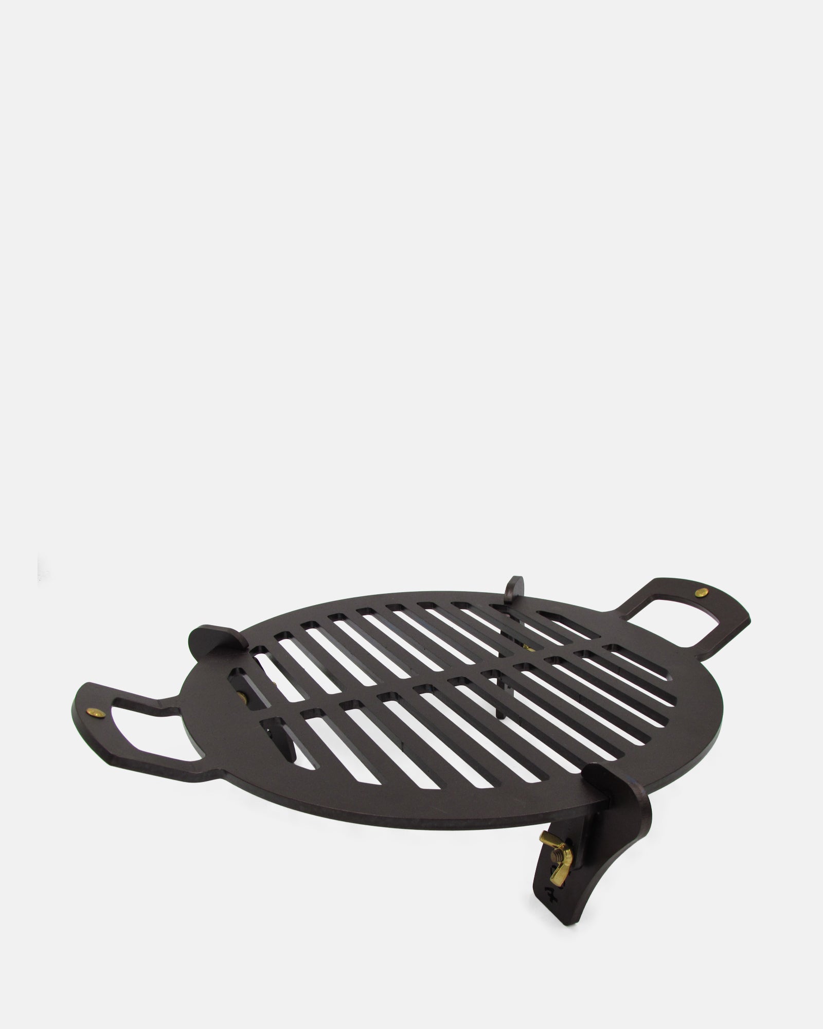 Black Iron 12 inch barbecue plate with short legs - BRIT LOCKER