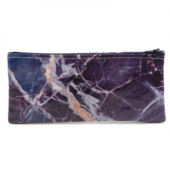 Blue Marble Pencil Case - BRIT LOCKER