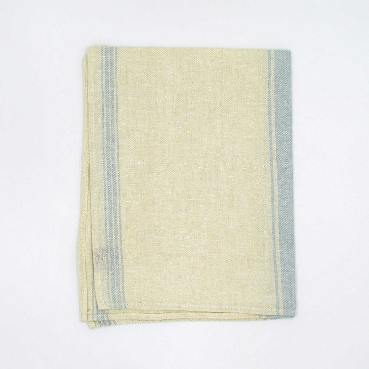 Blue Twill 100% Linen Tea Towel - BRIT LOCKER