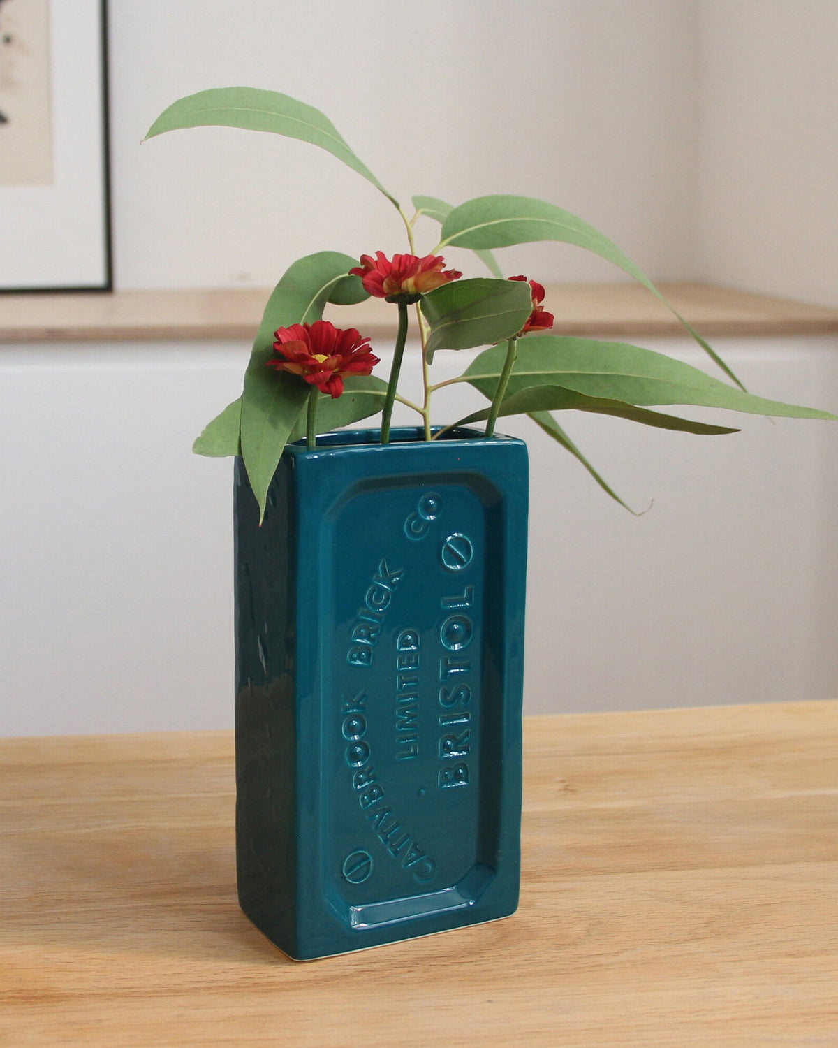 Bristol Brick Vase - Teal - BRIT LOCKER