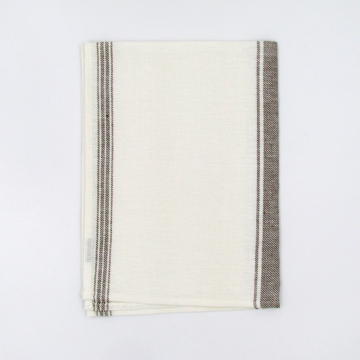 Coffee Twill 100% Linen Tea Towel - BRIT LOCKER