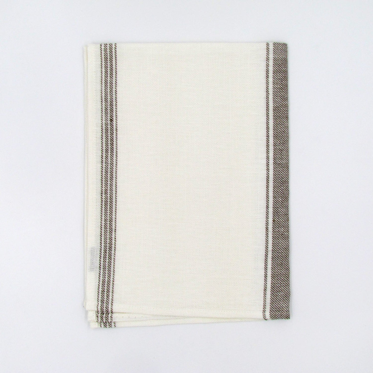 Coffee Twill 100% Linen Tea Towel - BRIT LOCKER