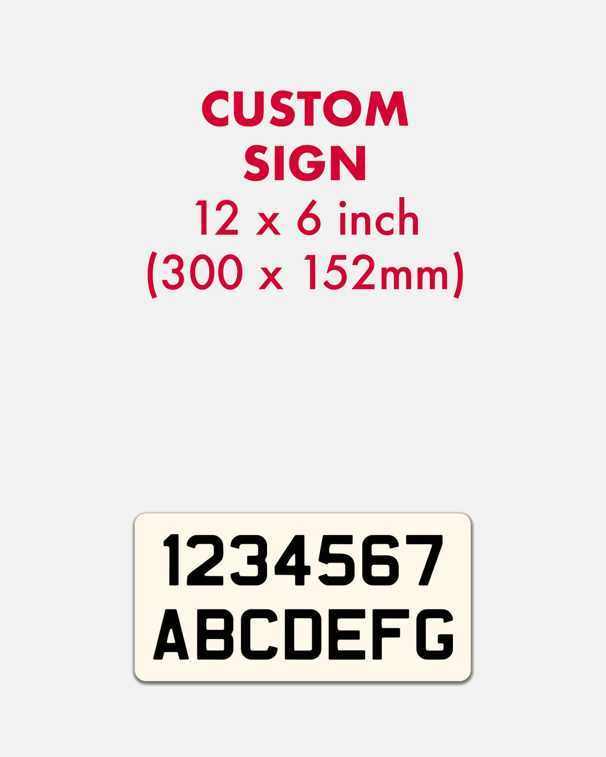 Custom Enamel Rectangle Sign (12 x 6 inch) - BRIT LOCKER