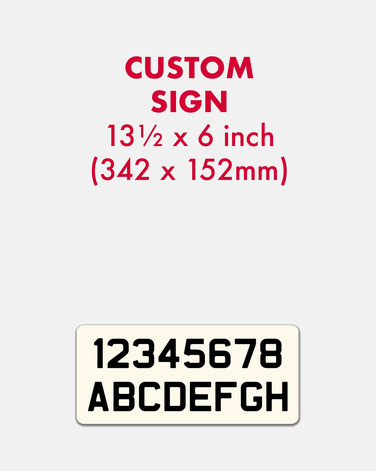 Custom Enamel Rectangle Sign (13 ½ x 6 inch) - BRIT LOCKER