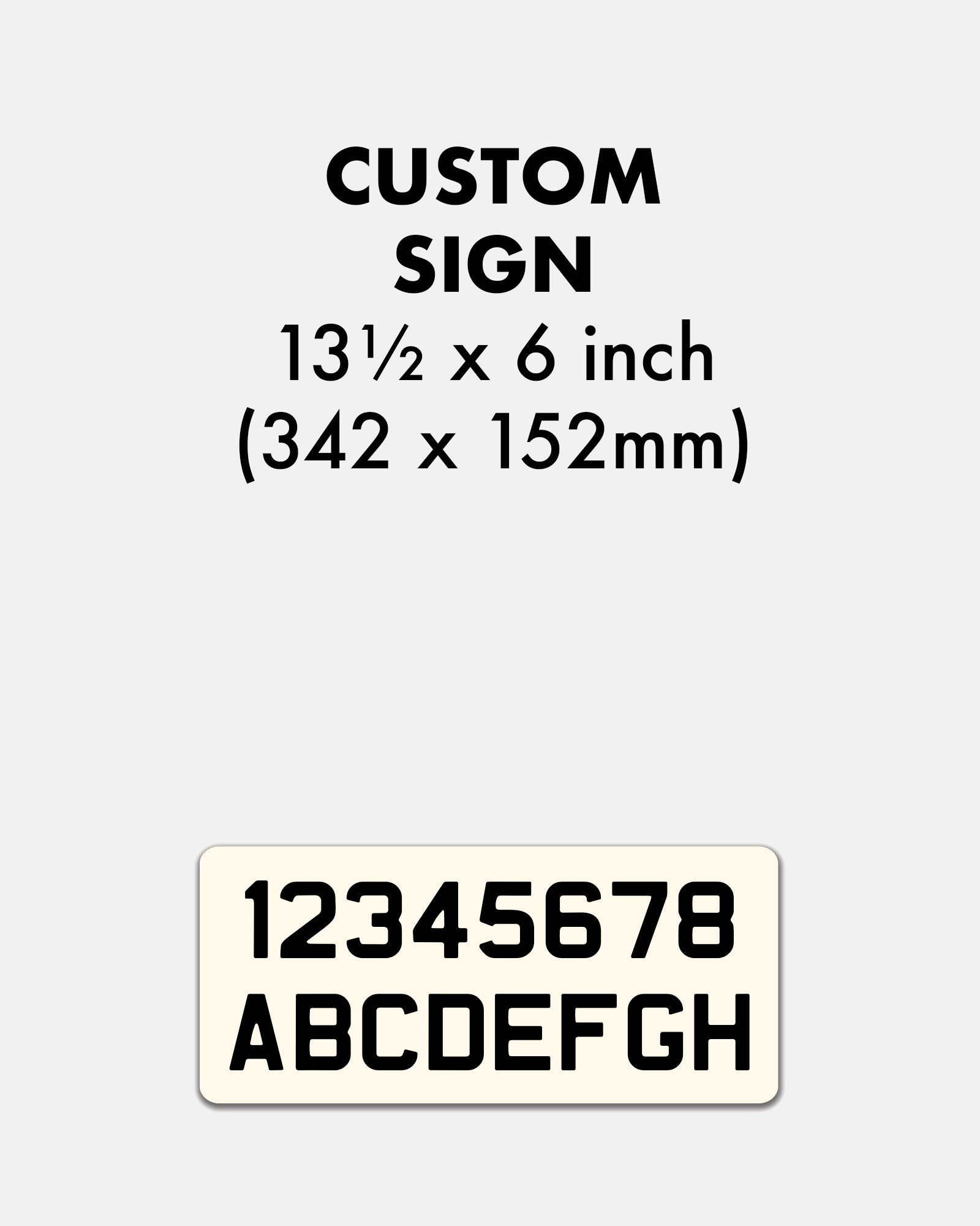 Custom Enamel Rectangle Sign (13 ½ x 6 inch) - BRIT LOCKER