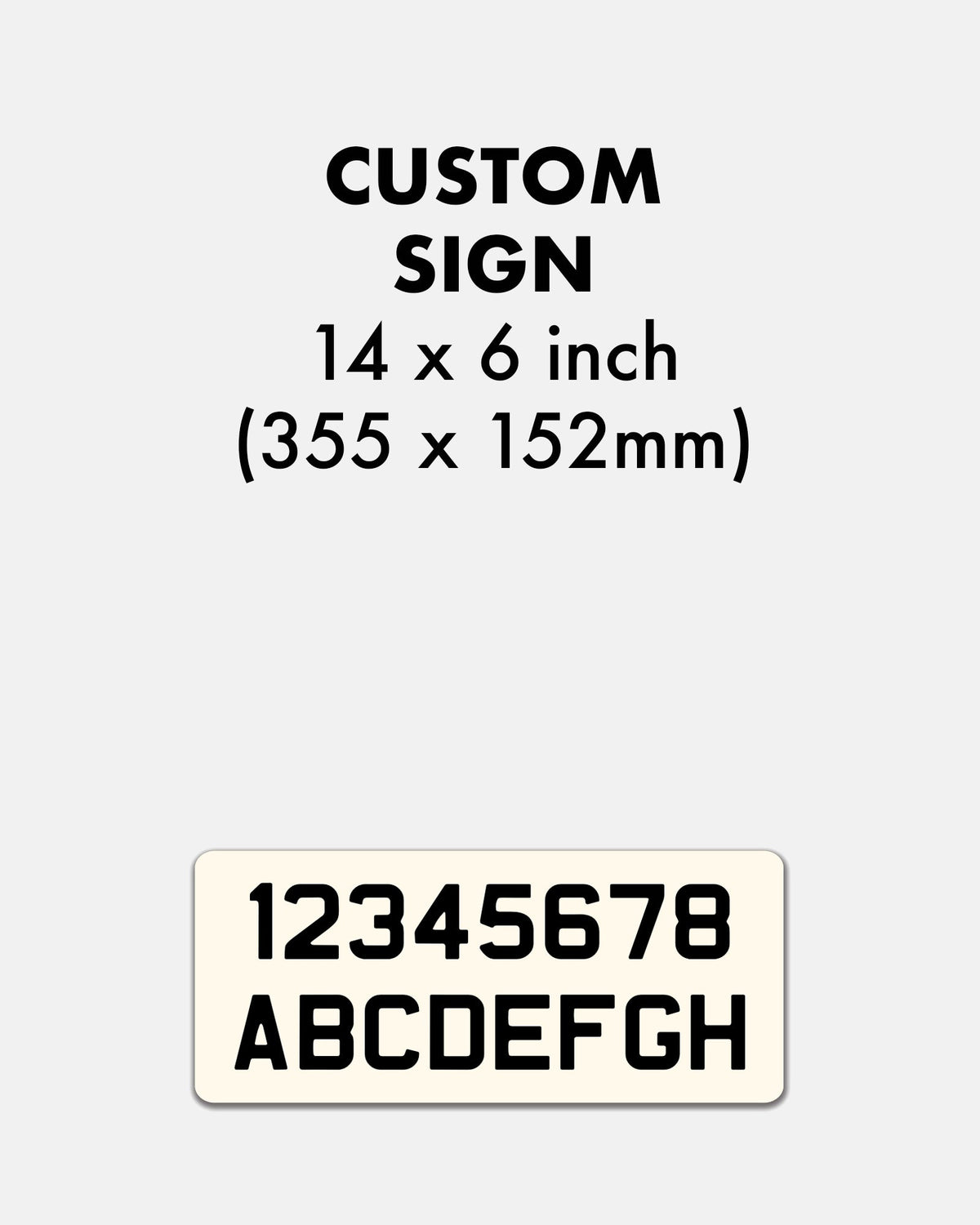 Custom Enamel Rectangle Sign (14 x 6 inch) - BRIT LOCKER
