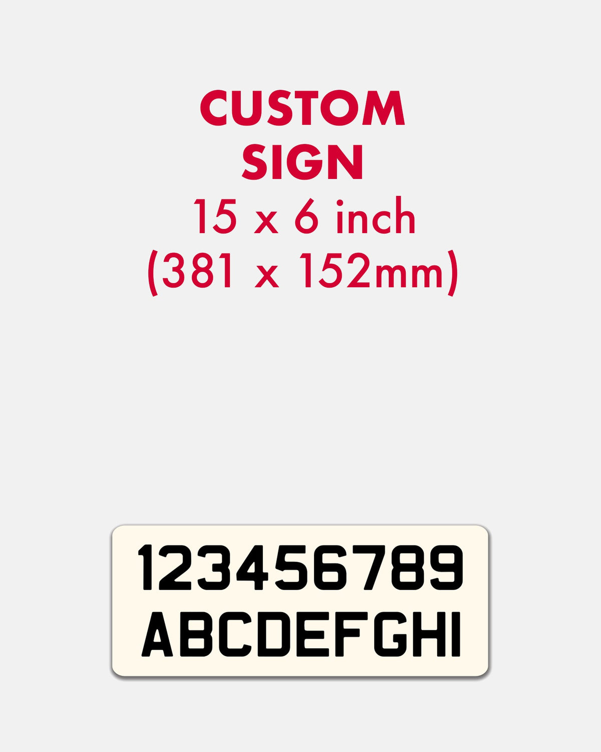 Custom Enamel Rectangle Sign (15 x 6 inch) - BRIT LOCKER
