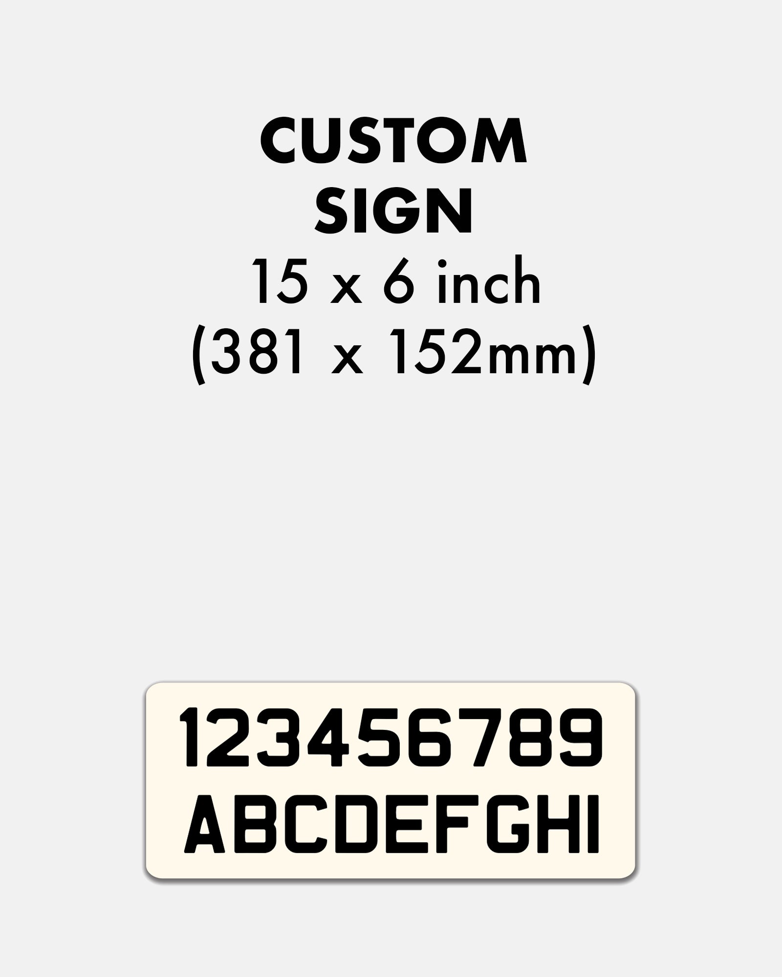 Custom Enamel Rectangle Sign (15 x 6 inch) - BRIT LOCKER
