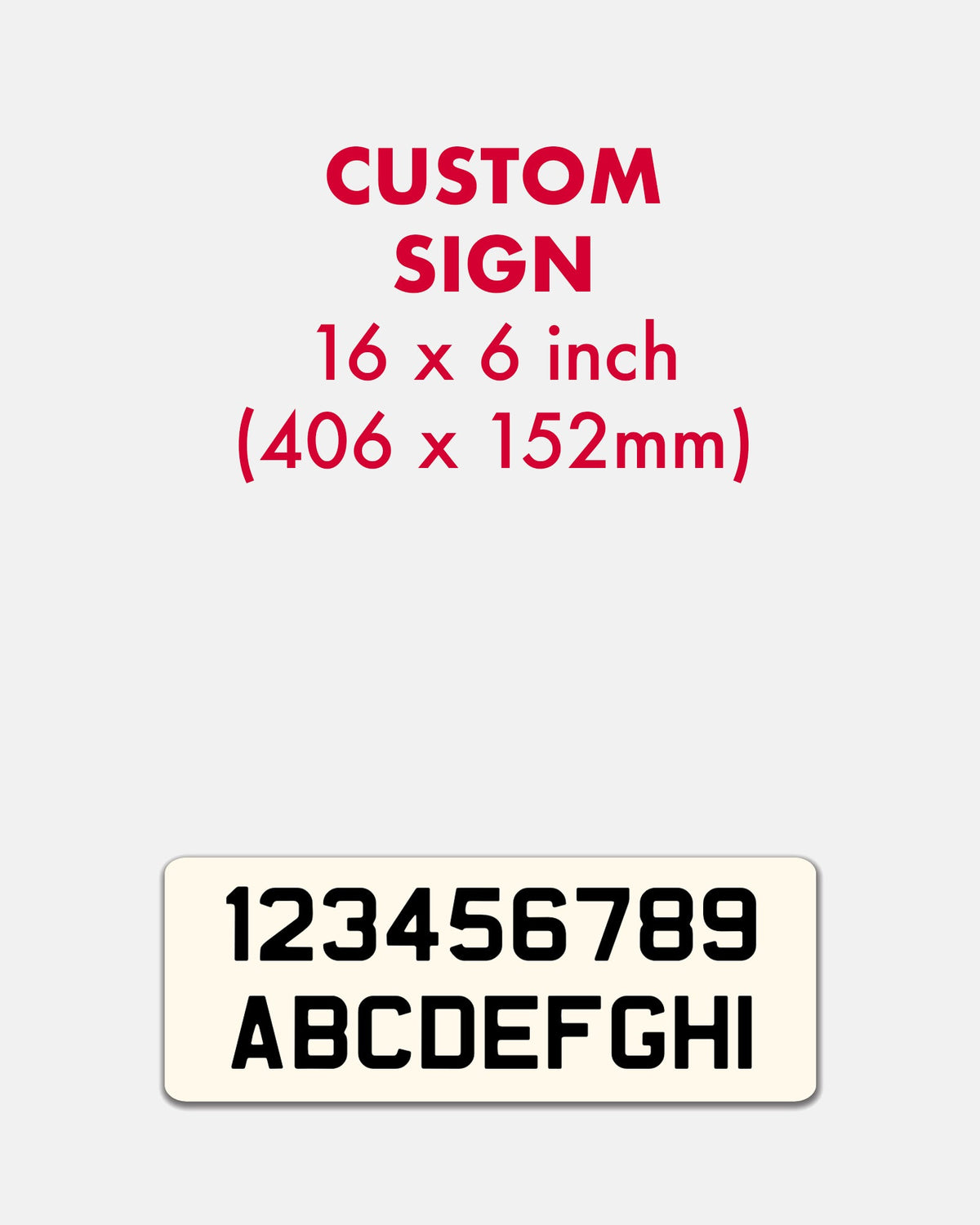 Custom Enamel Rectangle Sign (16 x 6 inch) - BRIT LOCKER
