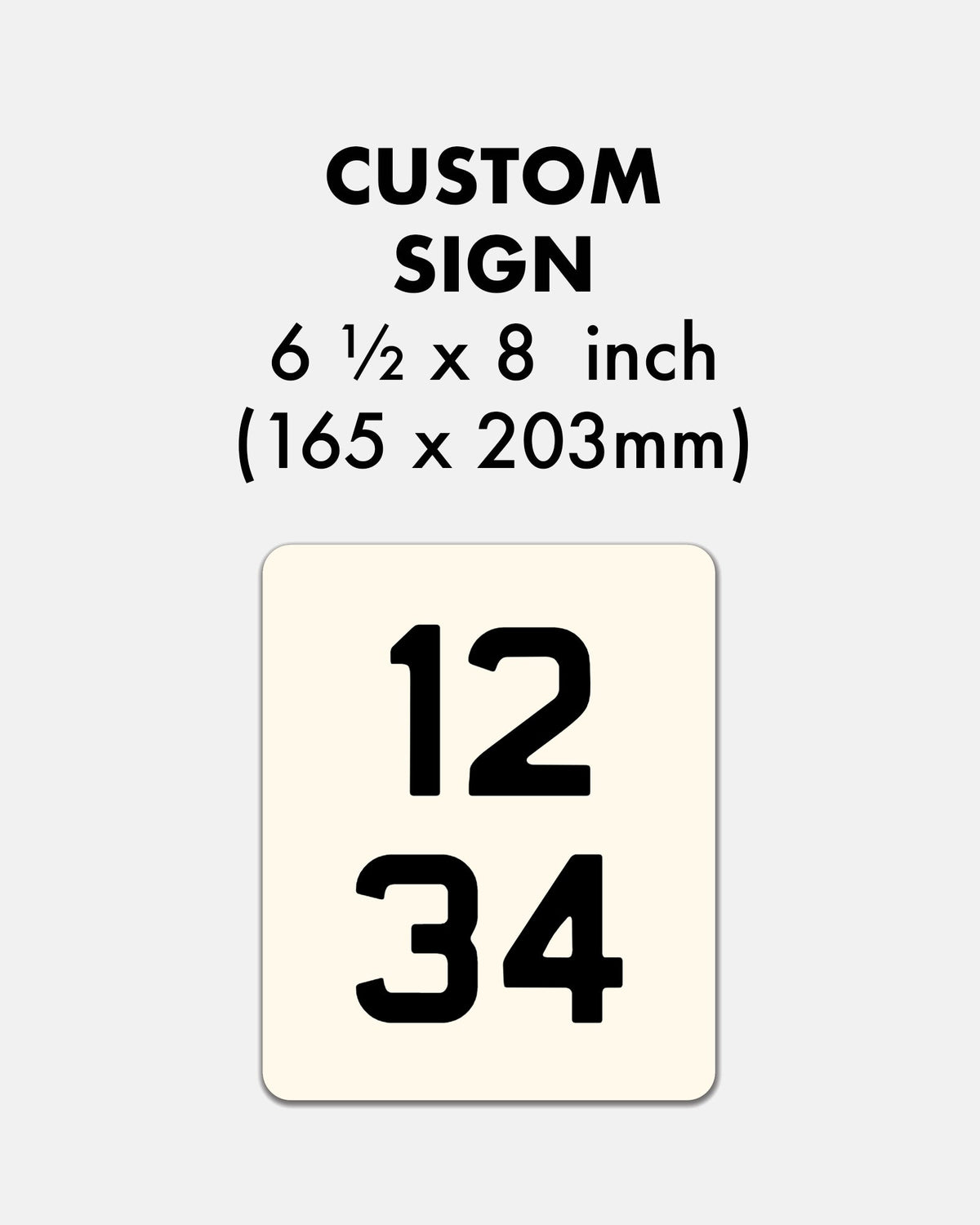 Custom Enamel Rectangle Sign (6 ½ x 8 inch) - BRIT LOCKER