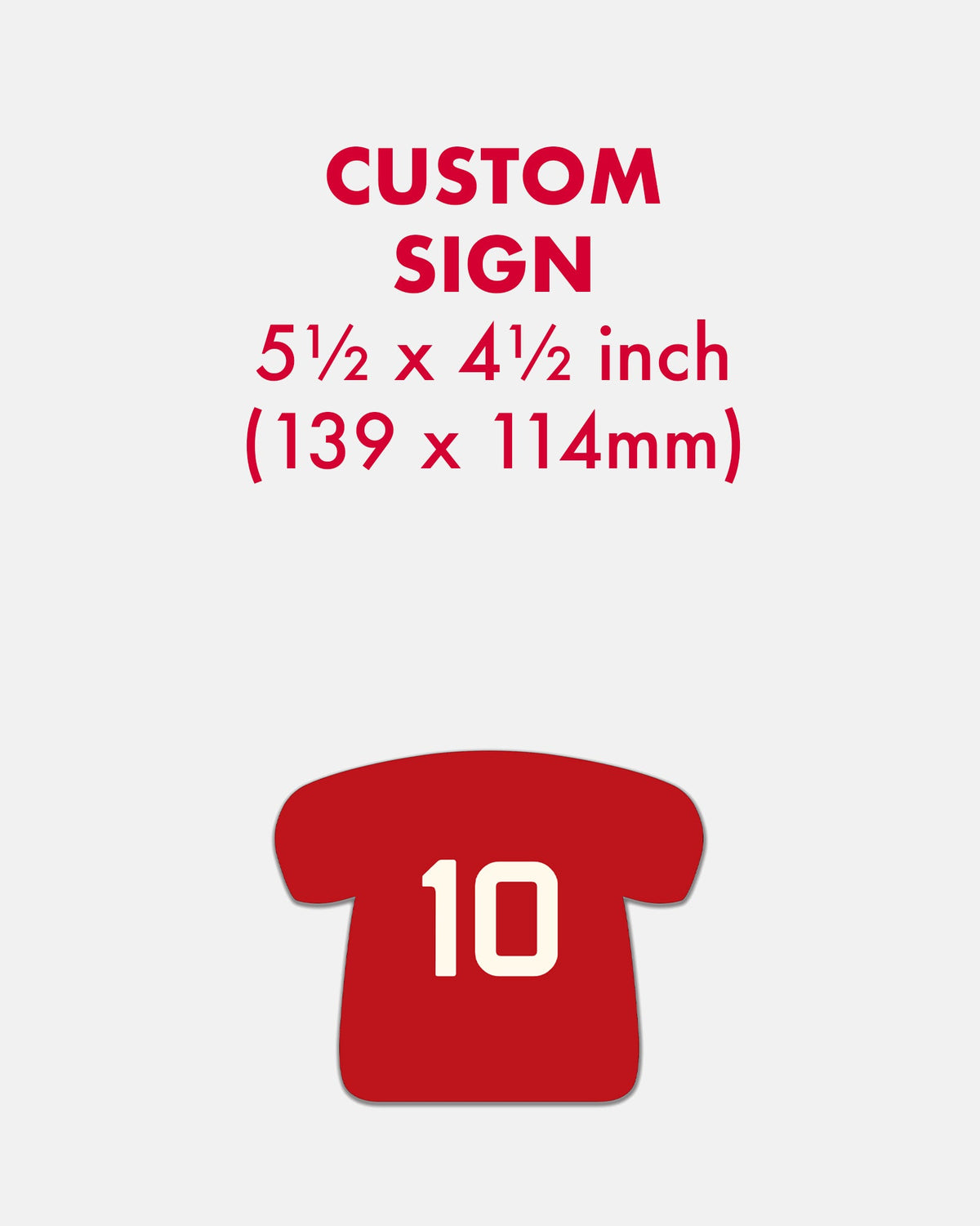 Custom Enamel T-Shirt Sign (5 ½ x 4 ½ inch) - BRIT LOCKER