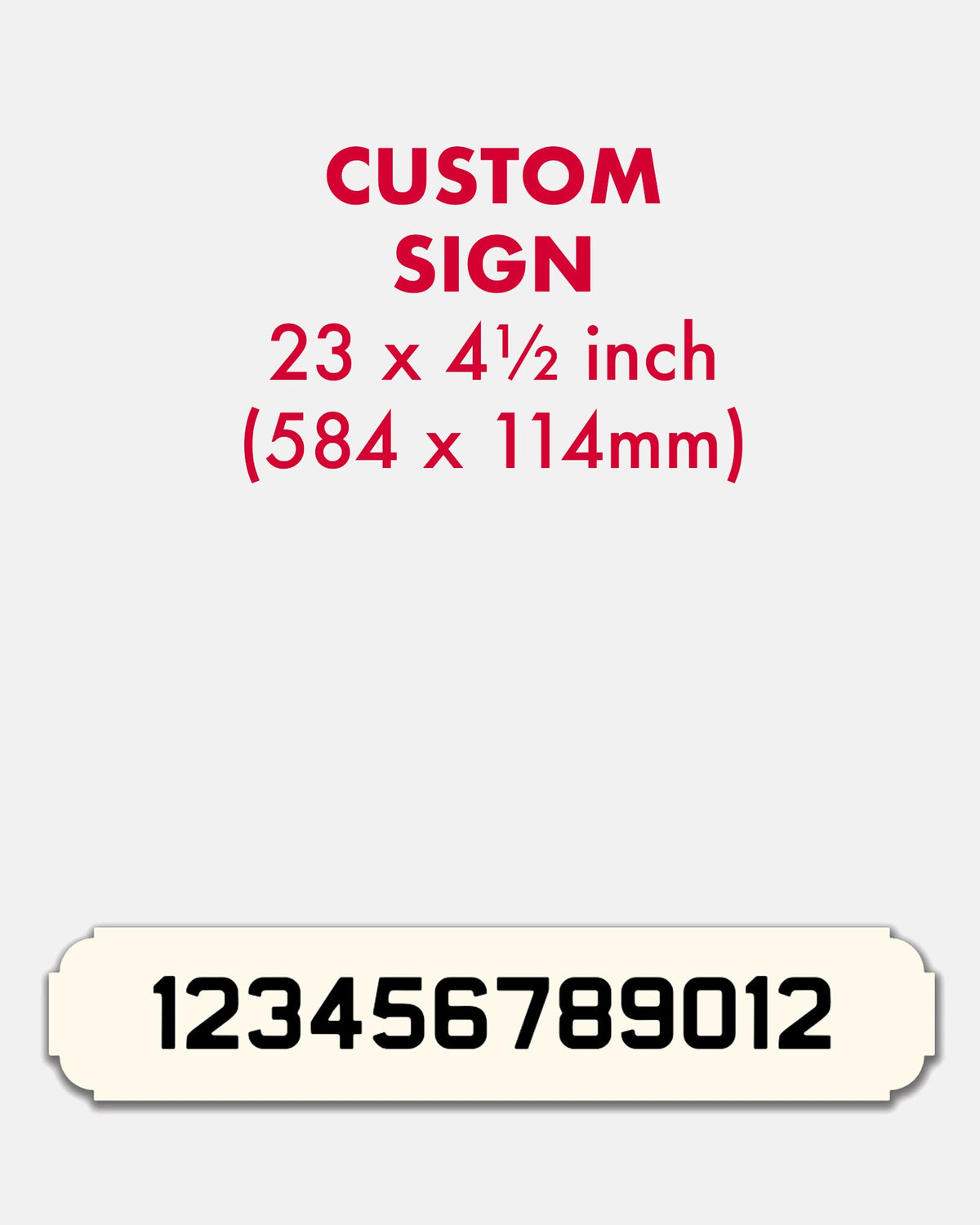 Custom Enamel Vintage Street Sign (23 x 4 ½ inch) - BRIT LOCKER