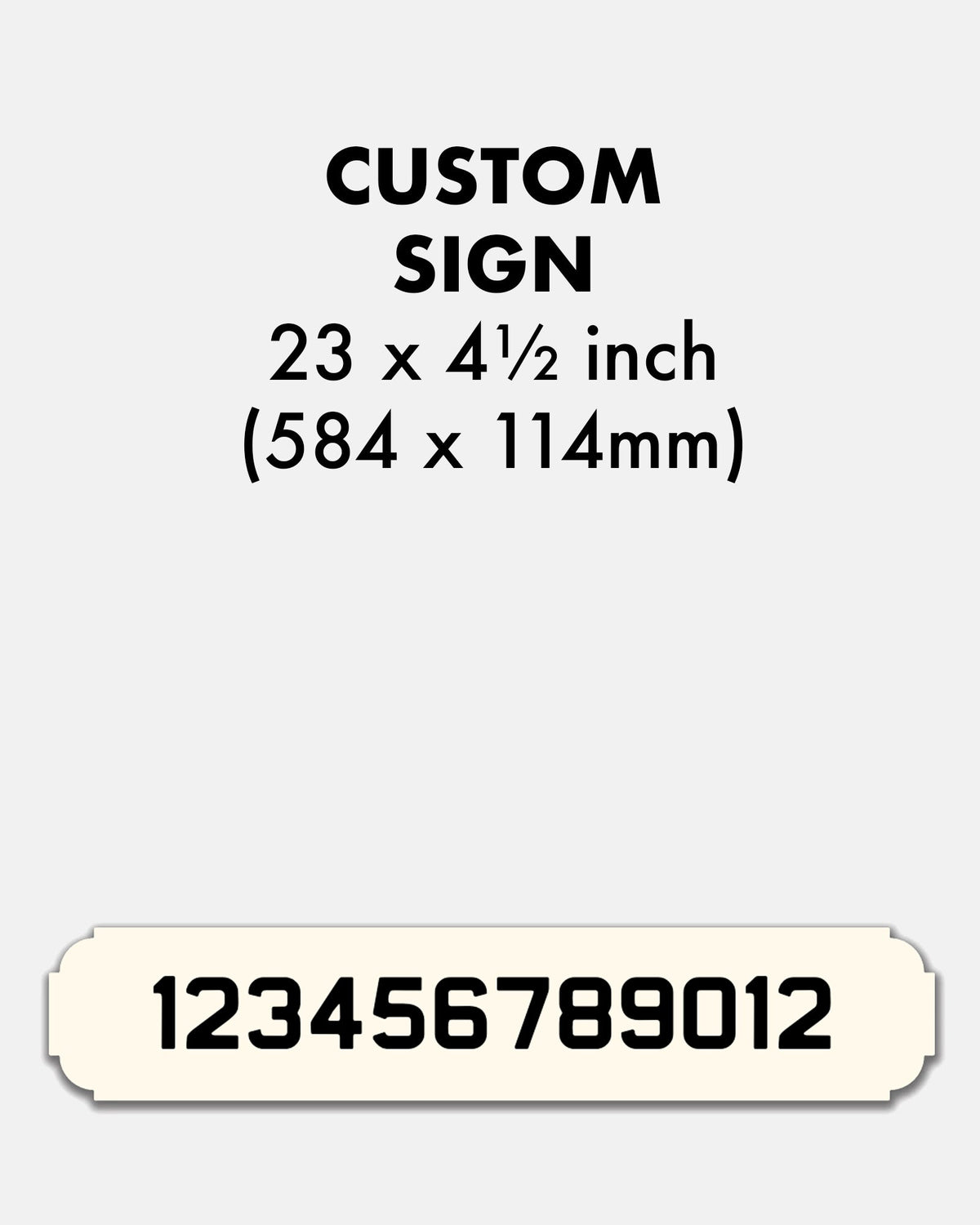 Custom Enamel Vintage Street Sign (23 x 4 ½ inch) - BRIT LOCKER