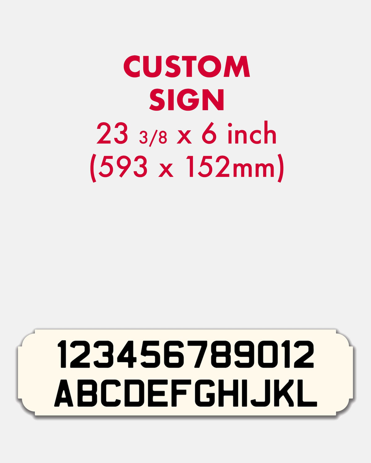 Custom Enamel Vintage Street Sign (23 ⅜ x 6 inch) - BRIT LOCKER