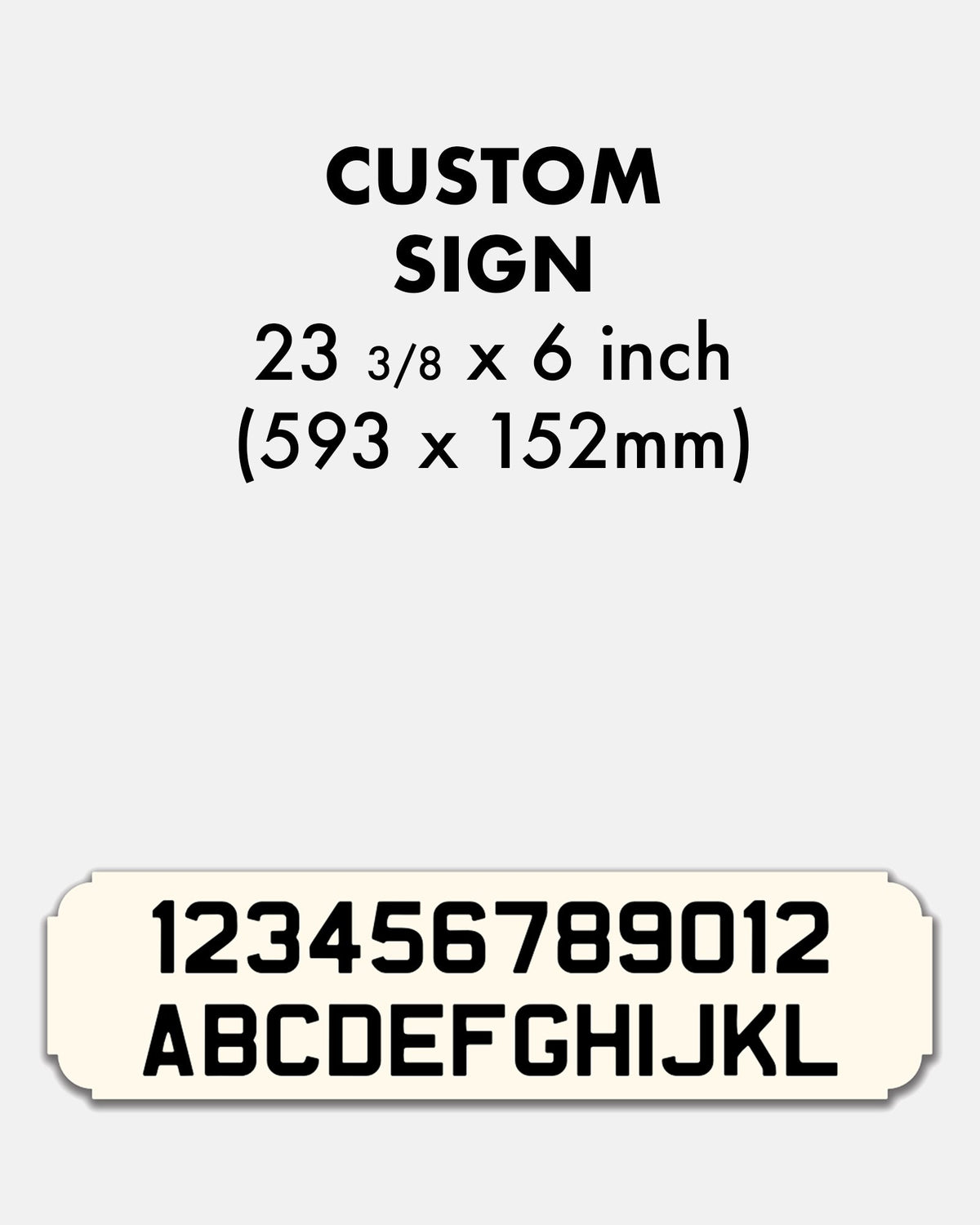 Custom Enamel Vintage Street Sign (23 ⅜ x 6 inch) - BRIT LOCKER
