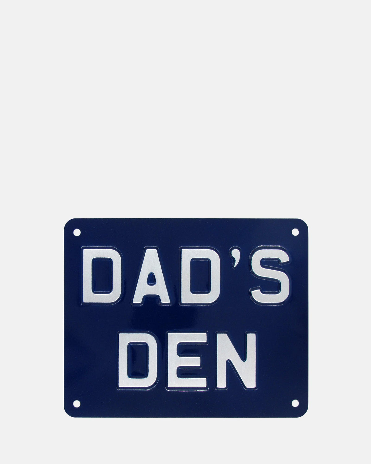 Dad&#39;s Den Enamel Sign - Blue - BRIT LOCKER
