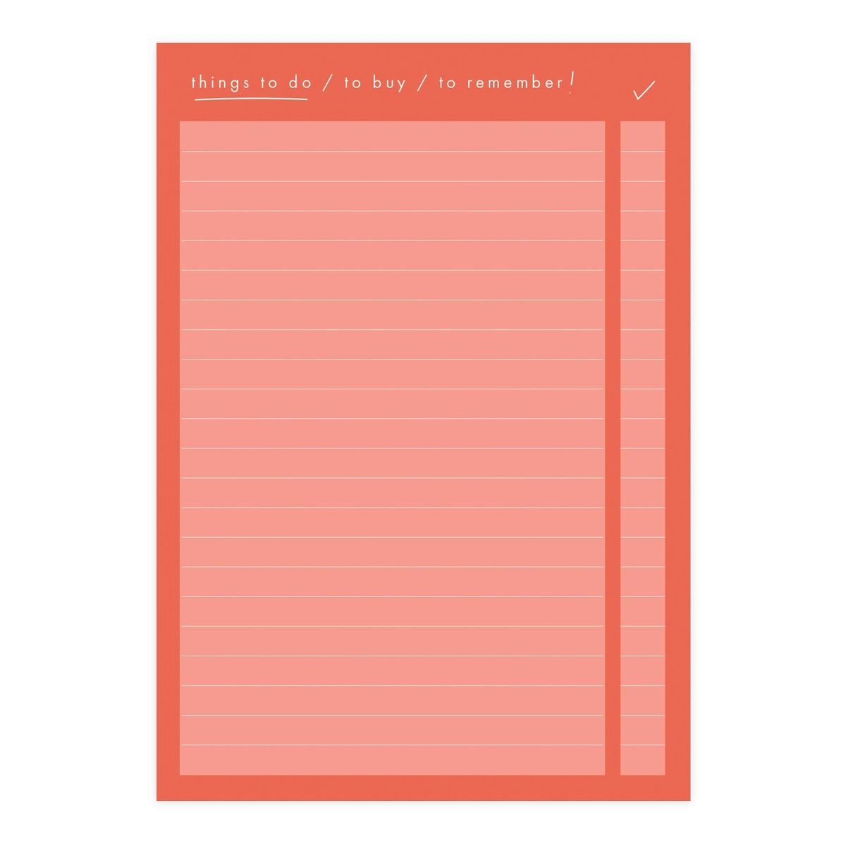 Things To Do List A6 Memo Notepad