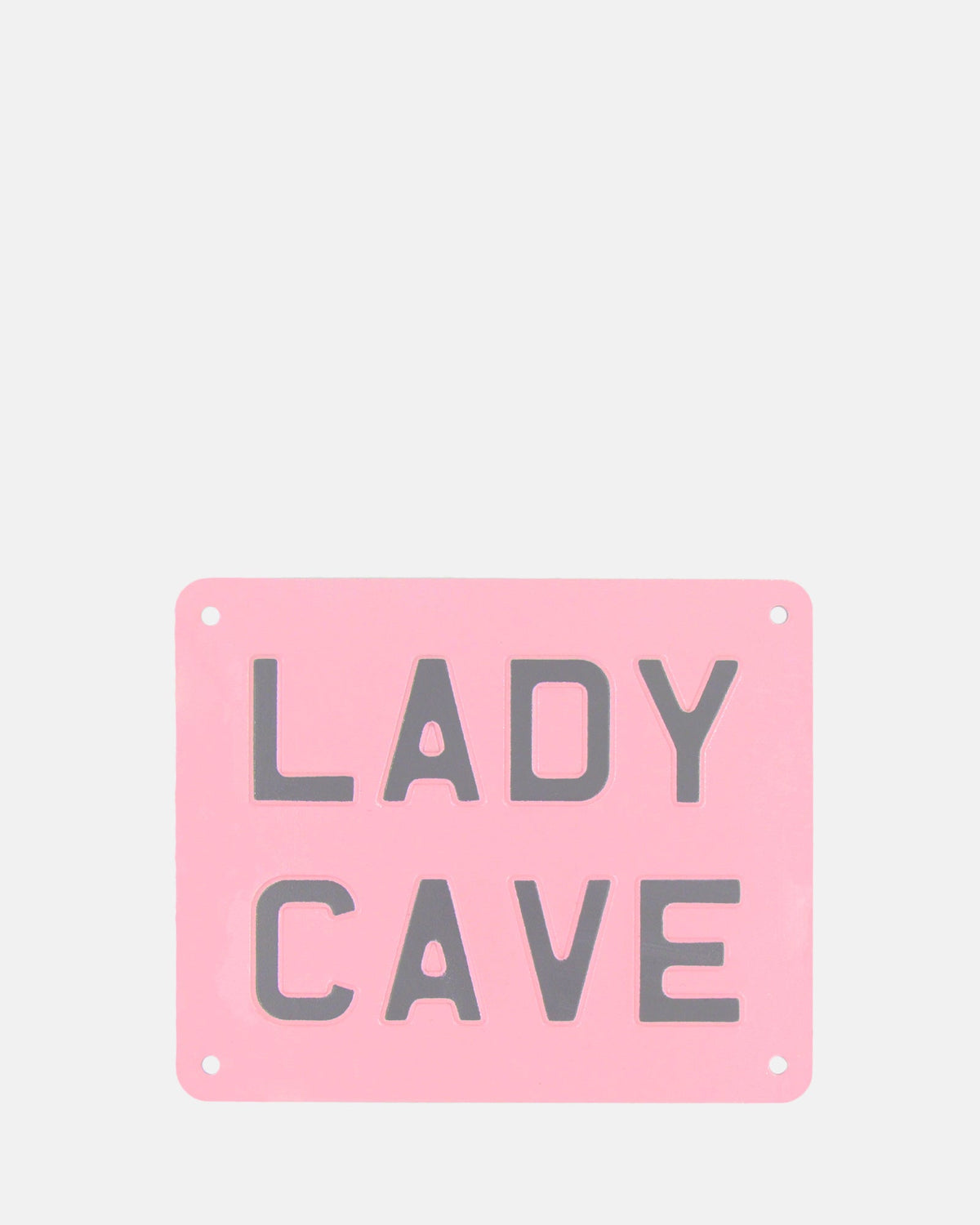 Lady Cave Enamel Sign - Pink - BRIT LOCKER