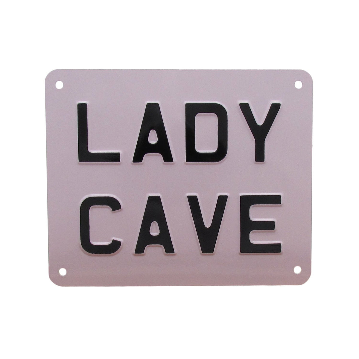 Lady Cave Enamel Sign - Lilac