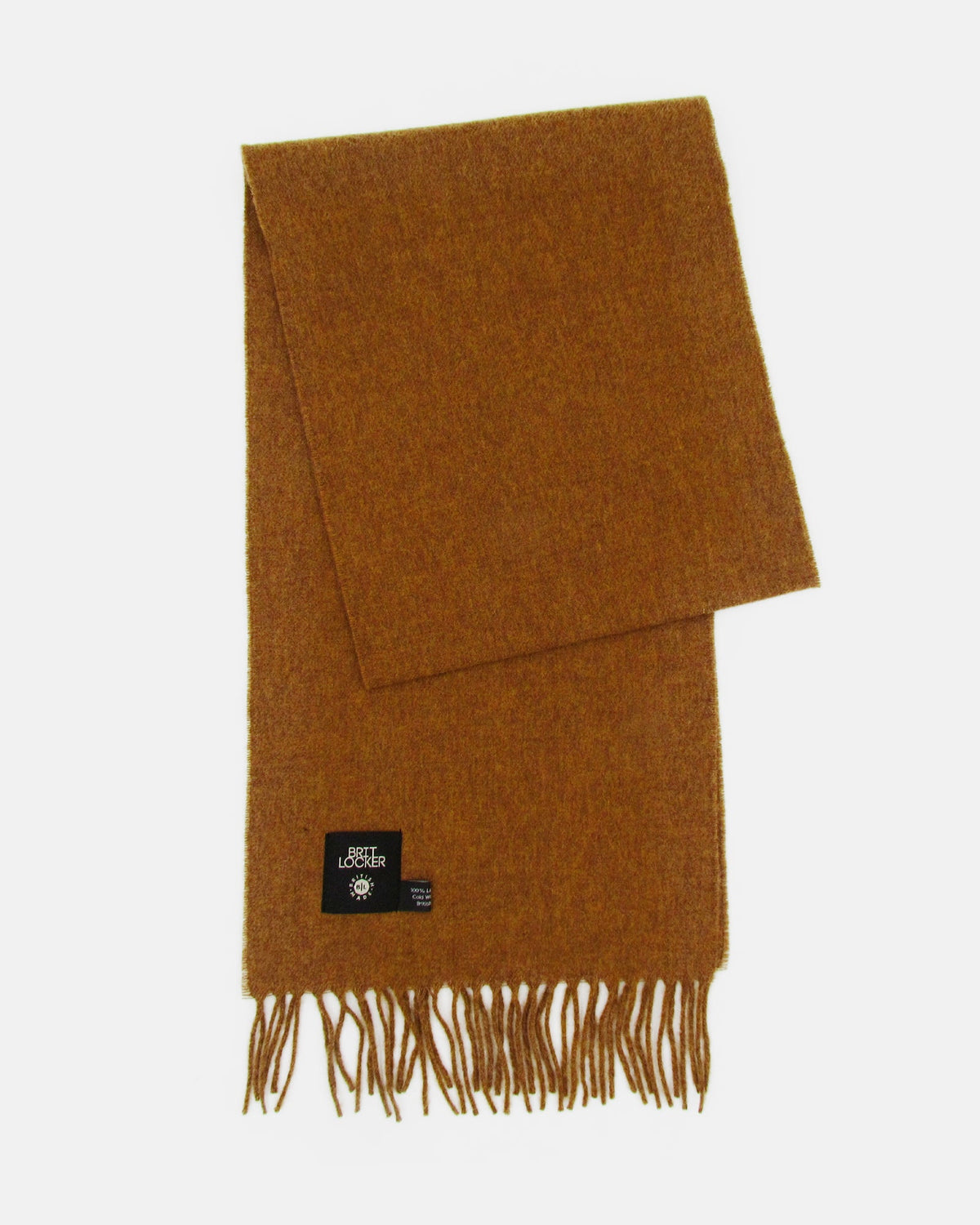 Lambswool Scarf - Dark Mustard - BRIT LOCKER